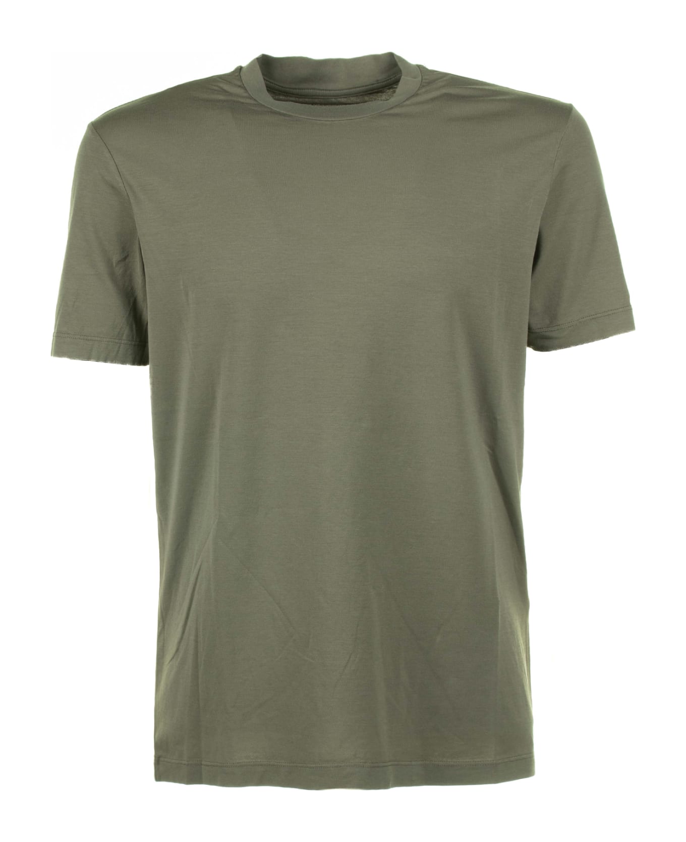Altea Military Green Cotton T-shirt - MILITARE シャツ