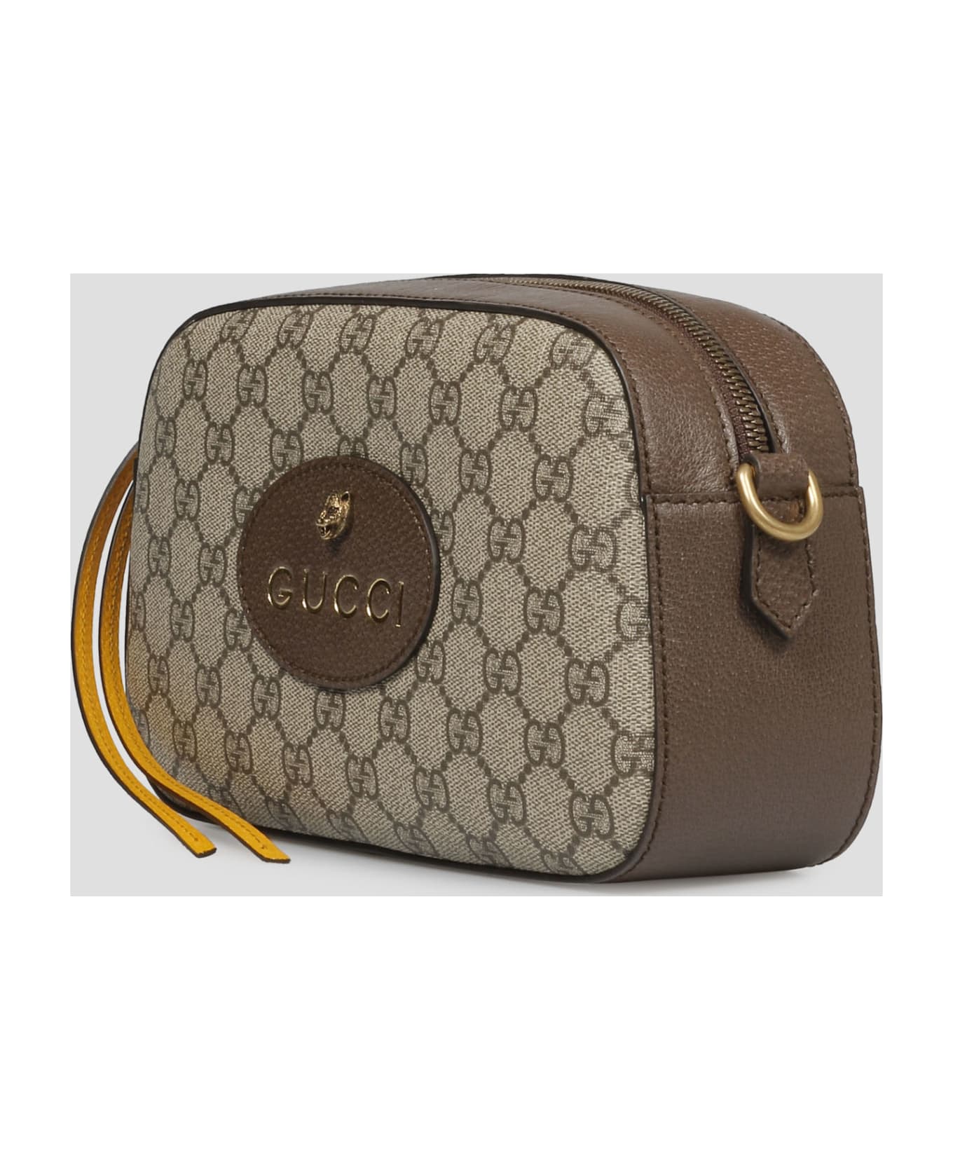 Gucci 'gg Supreme' Crossbody Bag - Brown