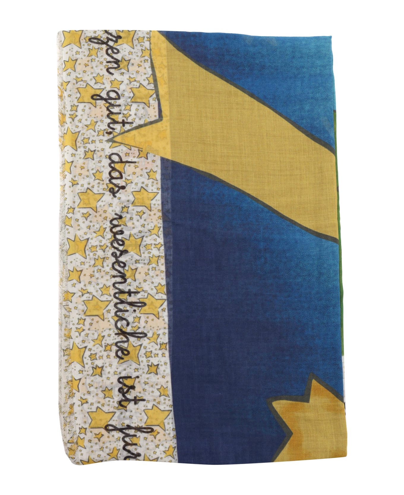 Faliero Sarti Blue Scarf With Pattern - MULTICOLOR スカーフ＆ストール