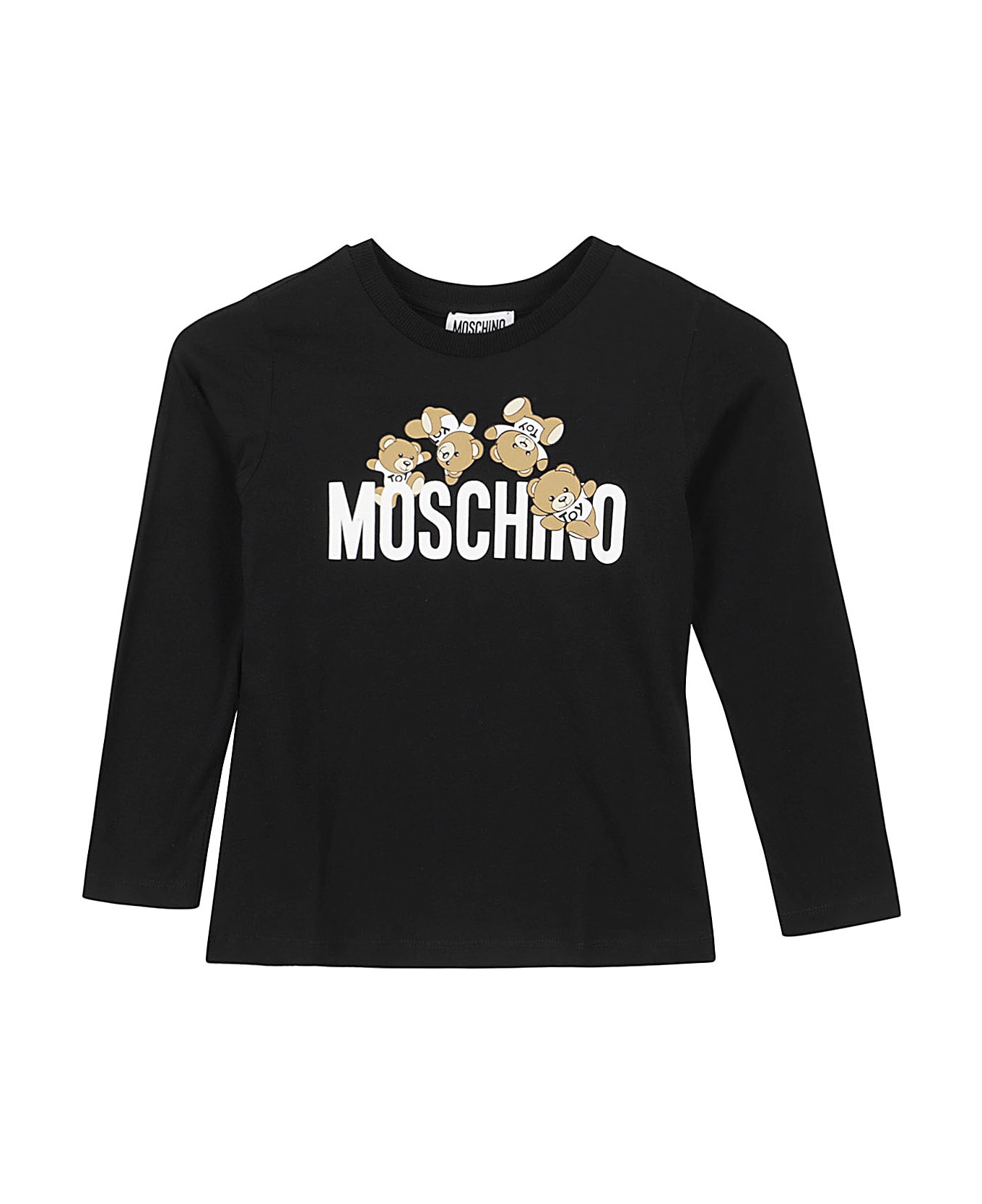 Moschino Tshirt Addition Manica Lunga - Nero