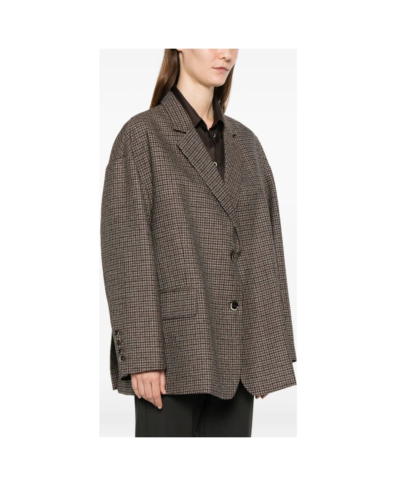 Nine in the Morning Tecla Blazer Over W/side Slits - Ch Blk