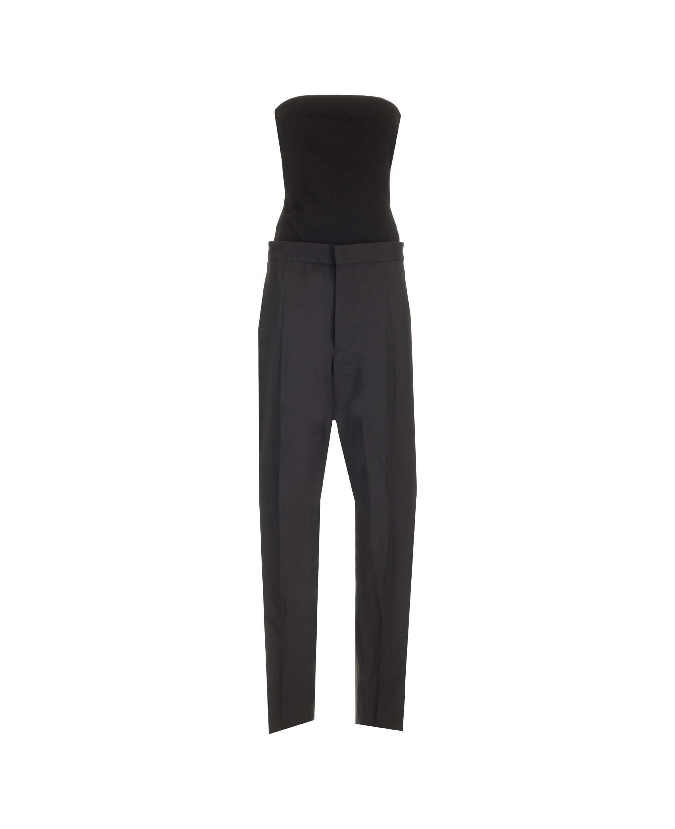 Alaia Tuxedo Jumpsuit - Black