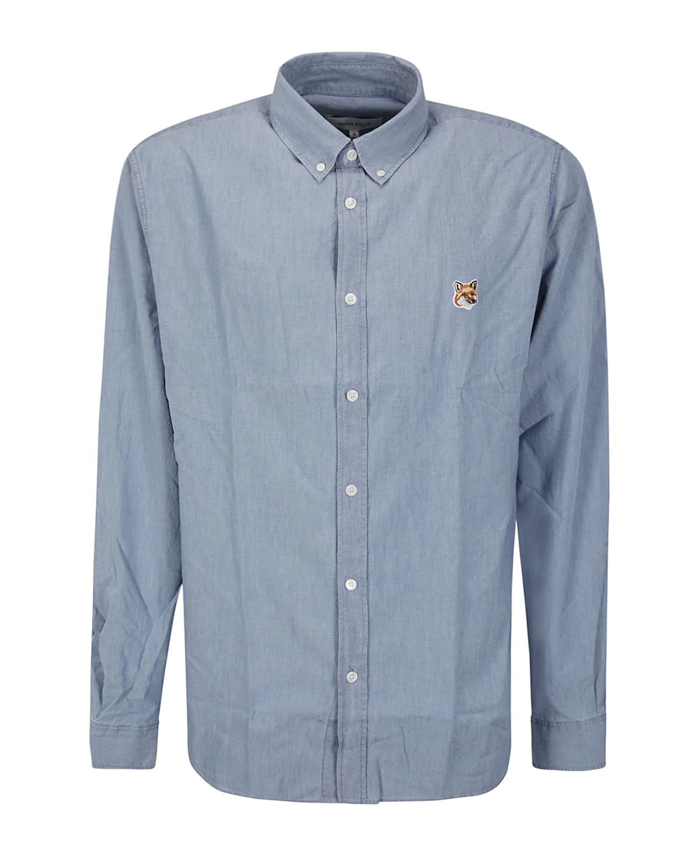 Maison Kitsuné Button Down Classic Shirt With Institutional Foxhe - P471