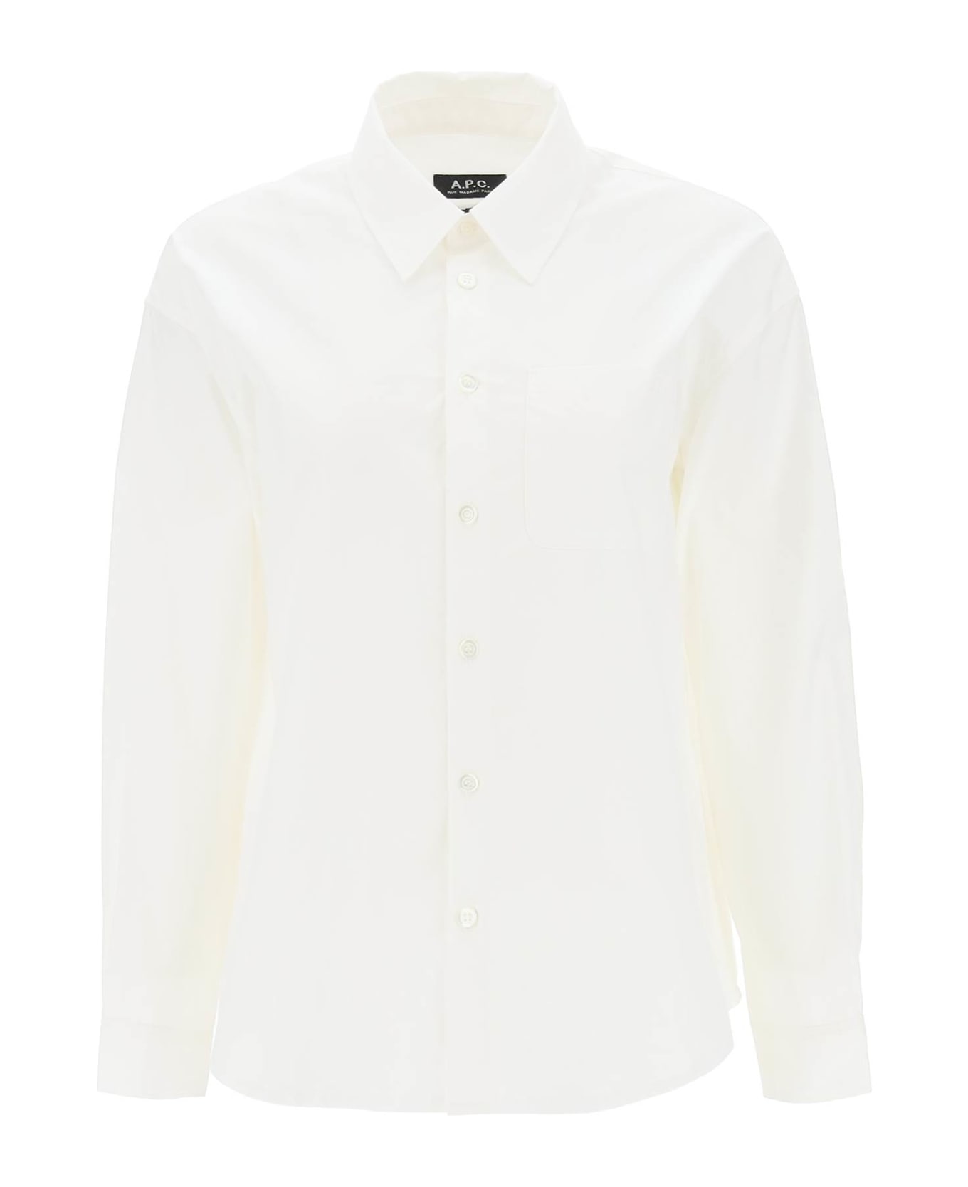A.P.C. Boxy Shirt - WHITE