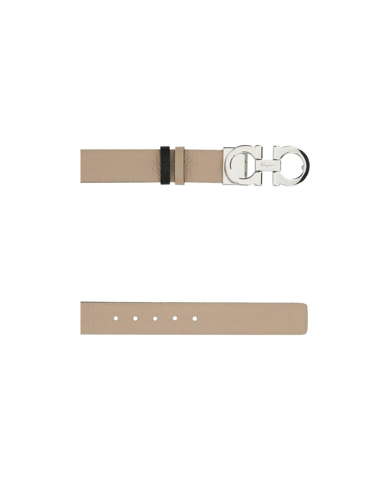 Ferragamo Gancini Reversible Belt - NEUTRALS