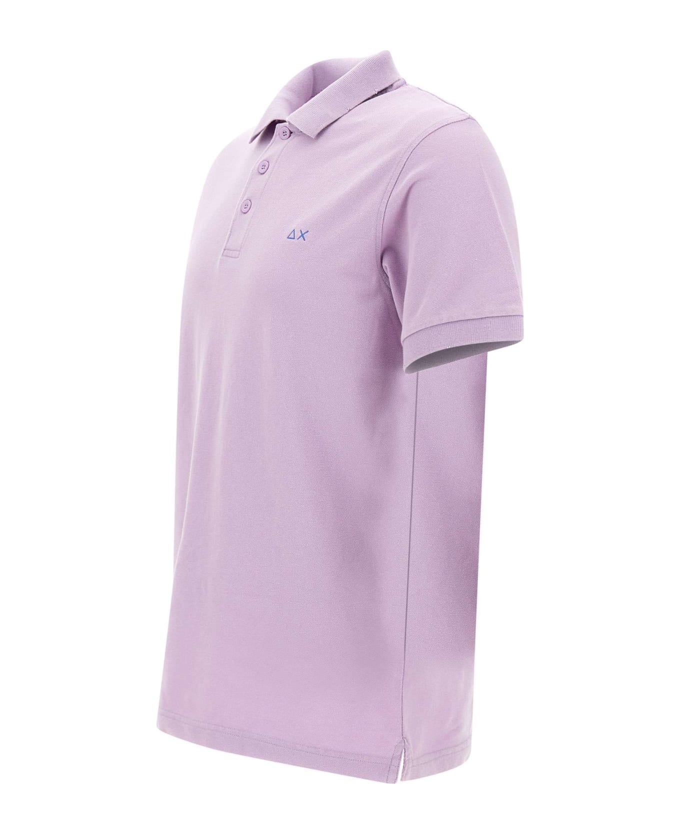 Sun 68 "solid" Polo Shirt Cotton - LILAC