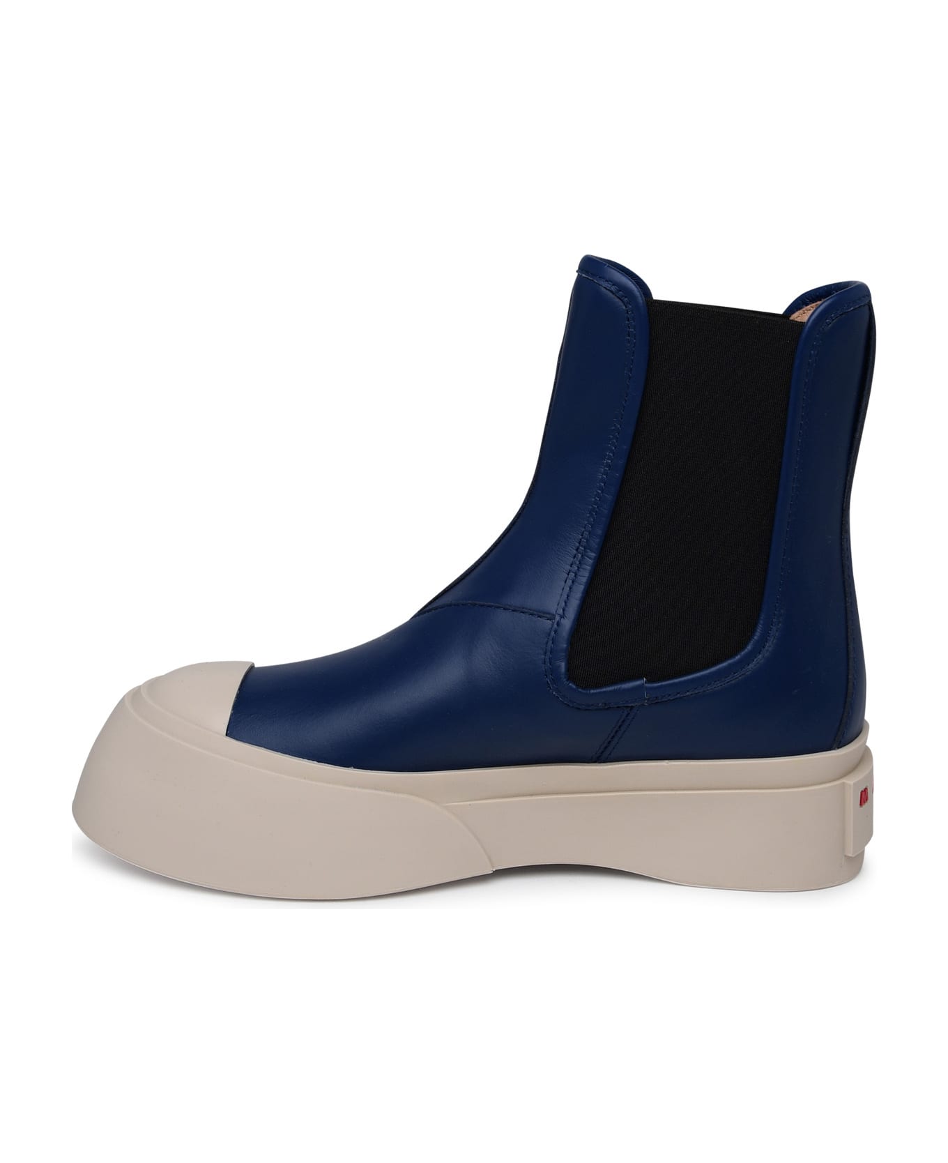 Marni 'pablo' Blue Nappa Leather Ankle Boots - Blue