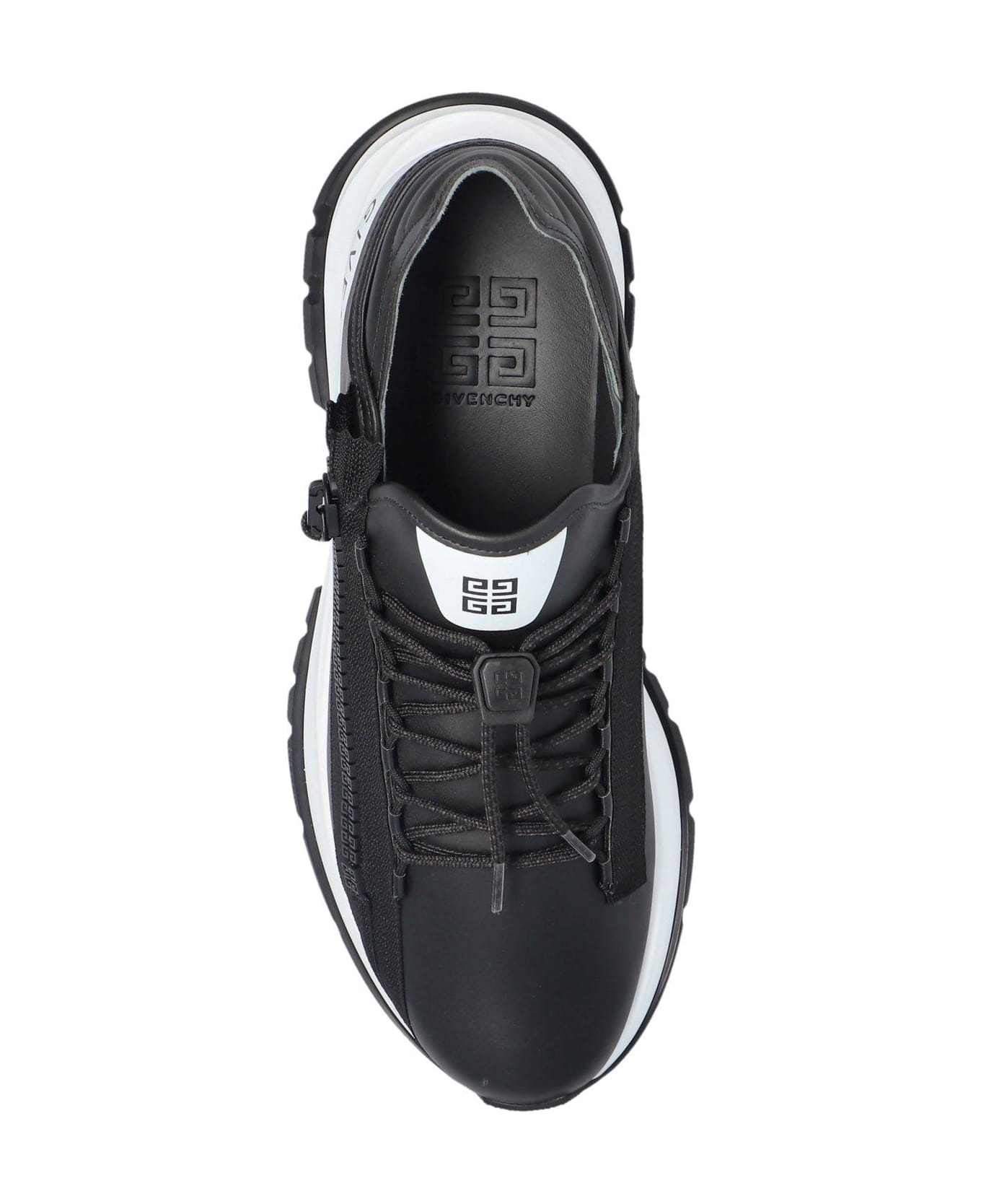 Givenchy Black Synthetic Leather Spectre Sneakers - Black