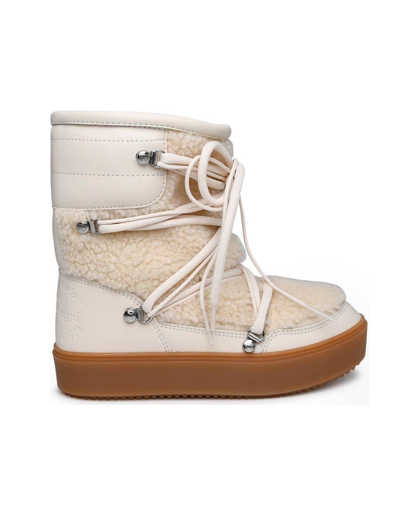 Chiara Ferragni Cf Snow Boots - White Gar Teddy