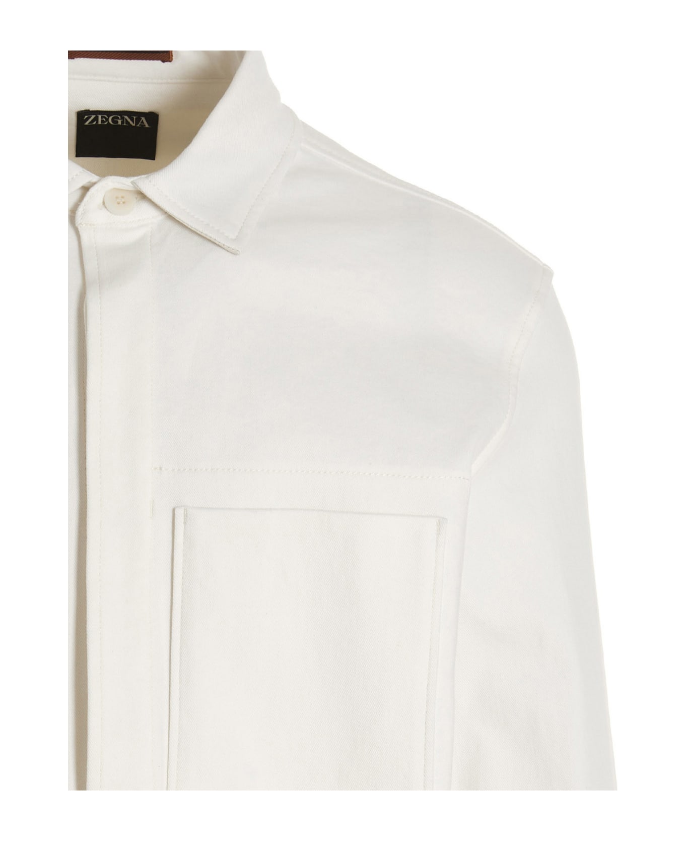 Ermenegildo Zegna Denim Overshirt - White