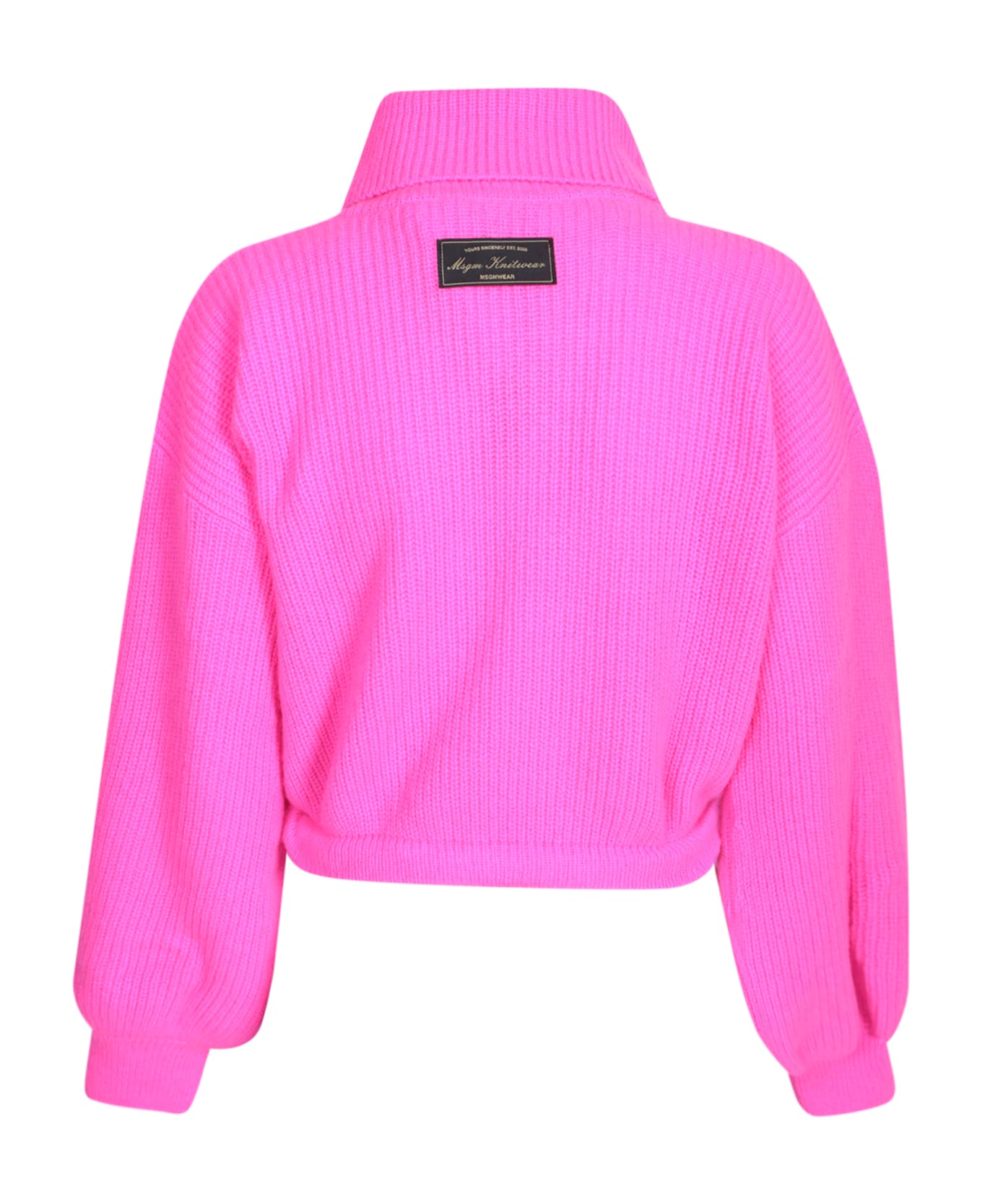 MSGM Cropped Fit Shirt - FUCHSIA