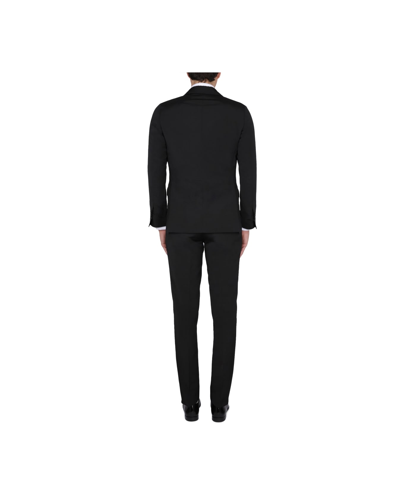 Lardini Single-breasted Dress - BLACK