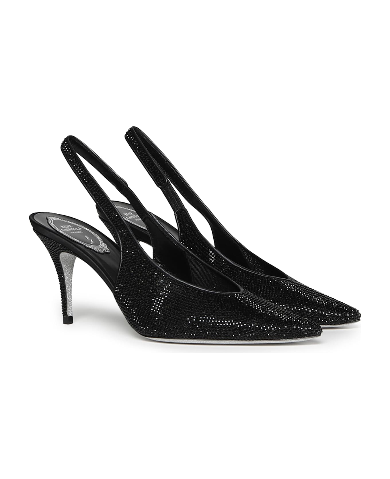 René Caovilla Jinny Slingback - Black