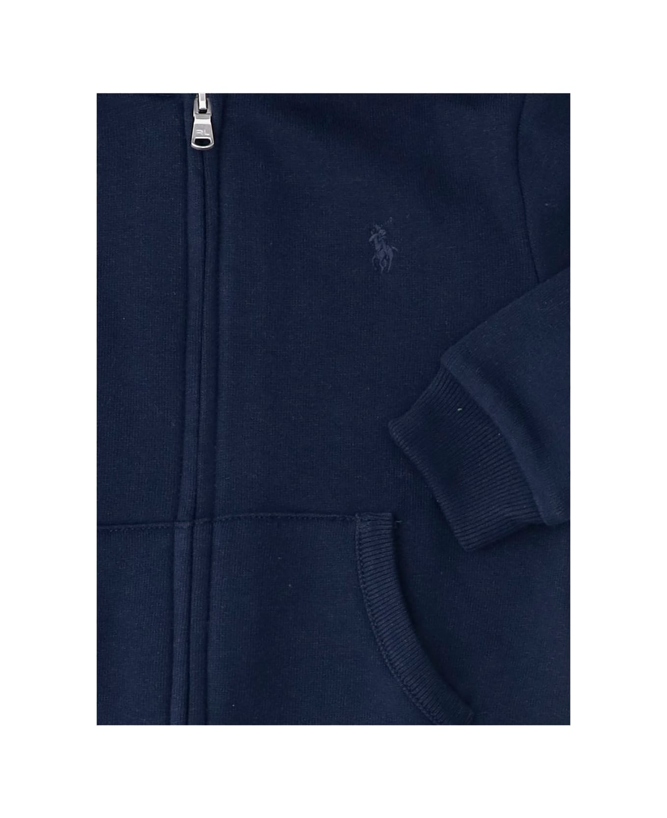 Polo Ralph Lauren Two-piece Jumpsuit Set With Logo - Blue