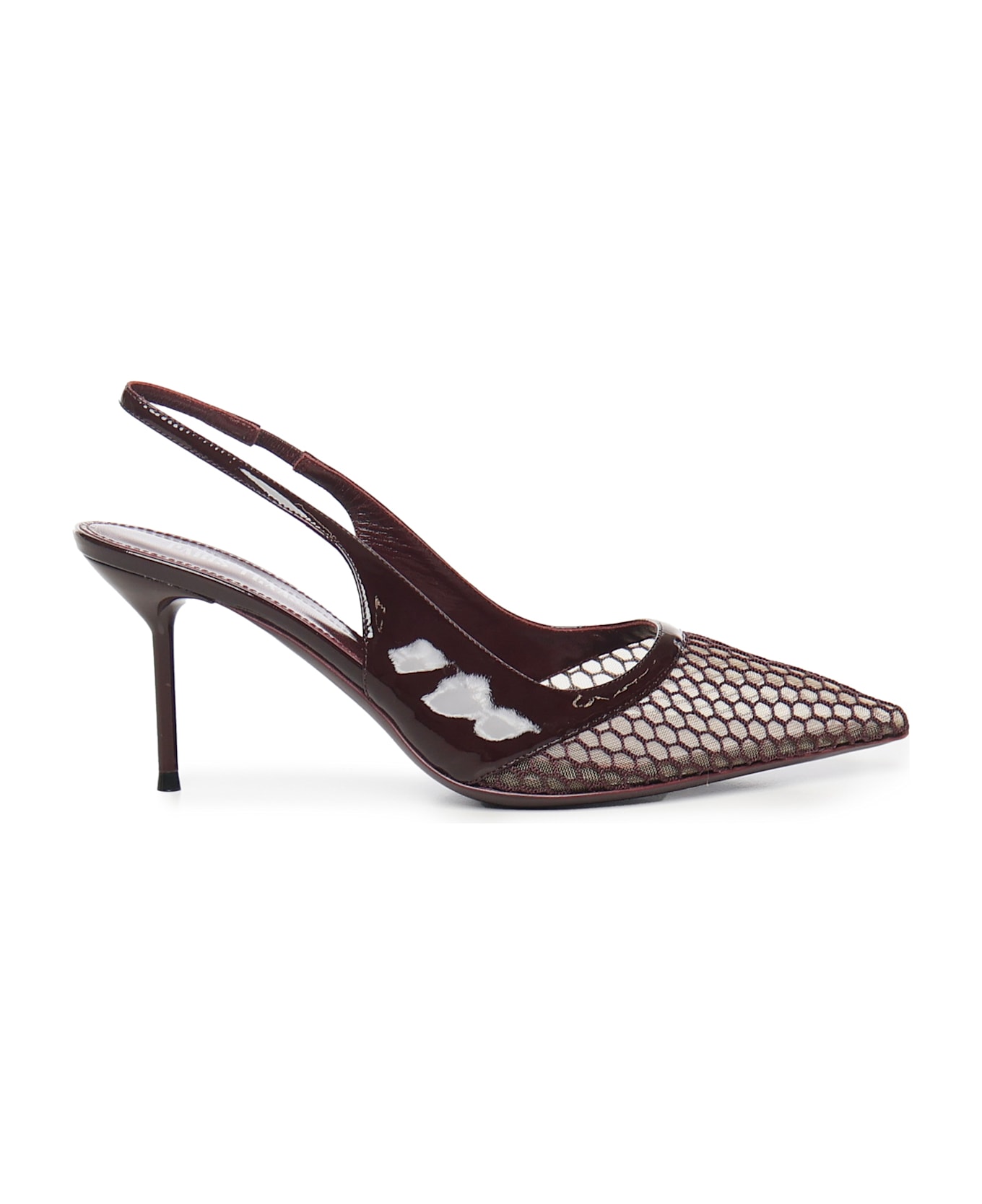 Paris Texas Lidia Patent Leather Slingbacks - Rouge noir