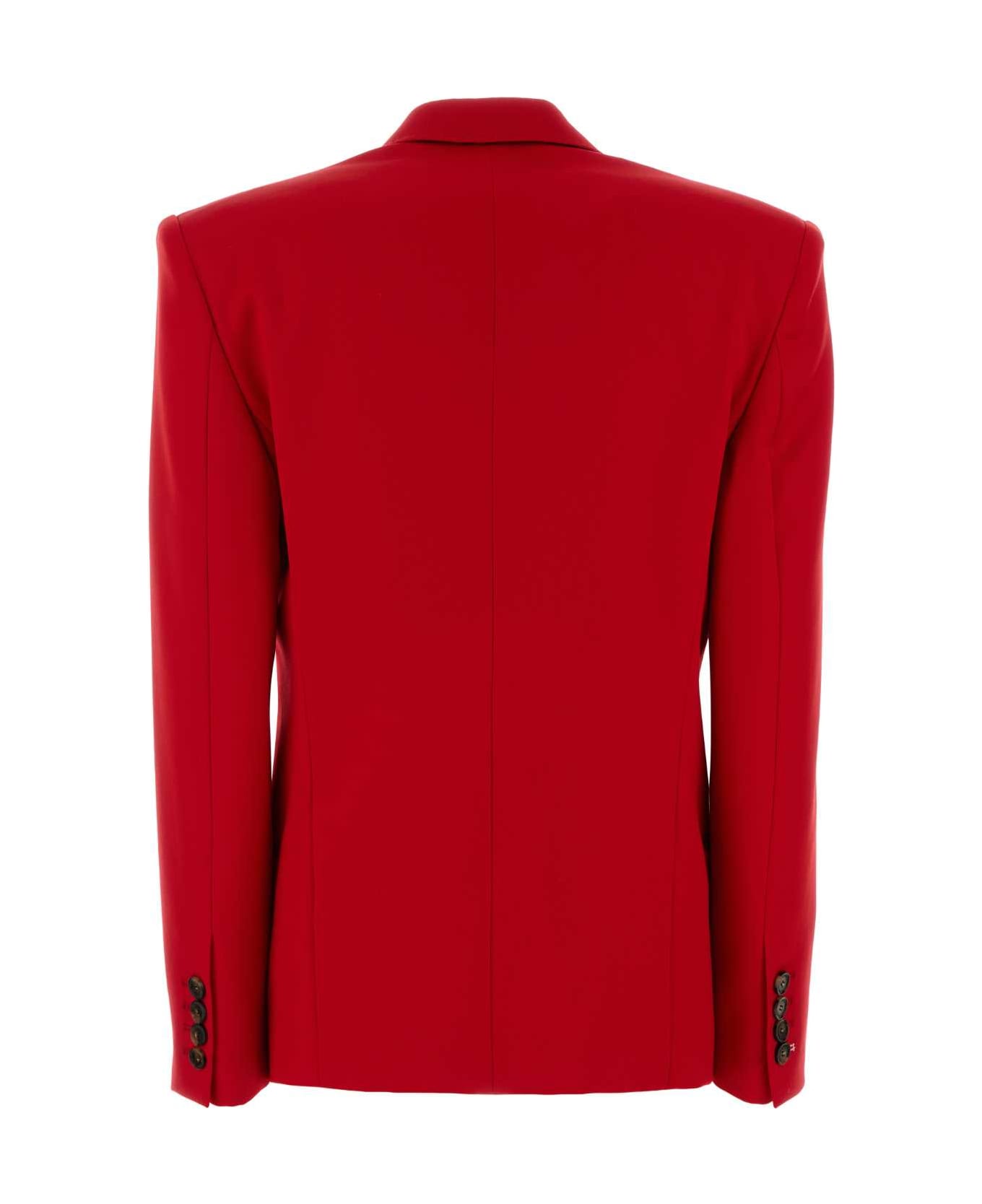 Stella McCartney Red Wool Blazer - LIPSTICKRED