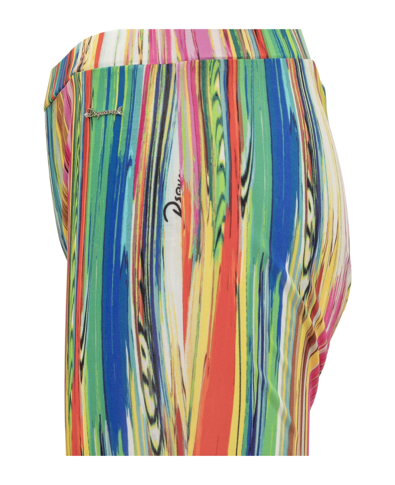Dsquared2 Flared Pants - UNDER WATER STRIPED