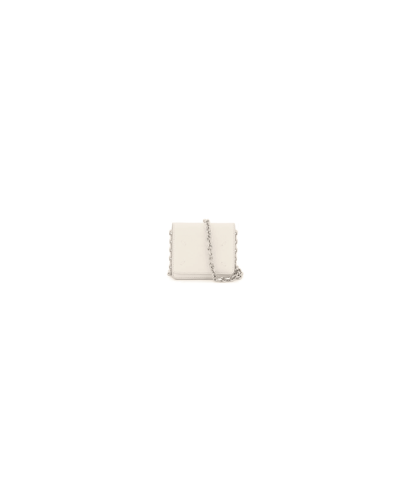 Maison Margiela Small Chain Wallet - White