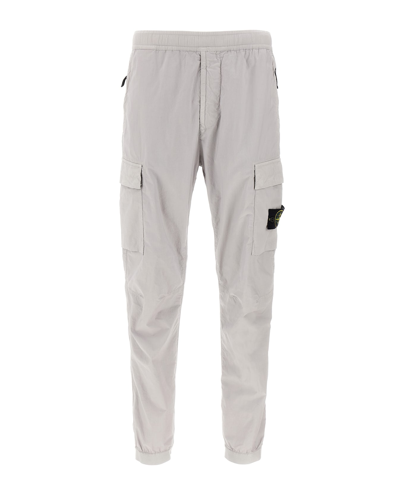 Stone Island Logo Patch Cargo Pants - Gray