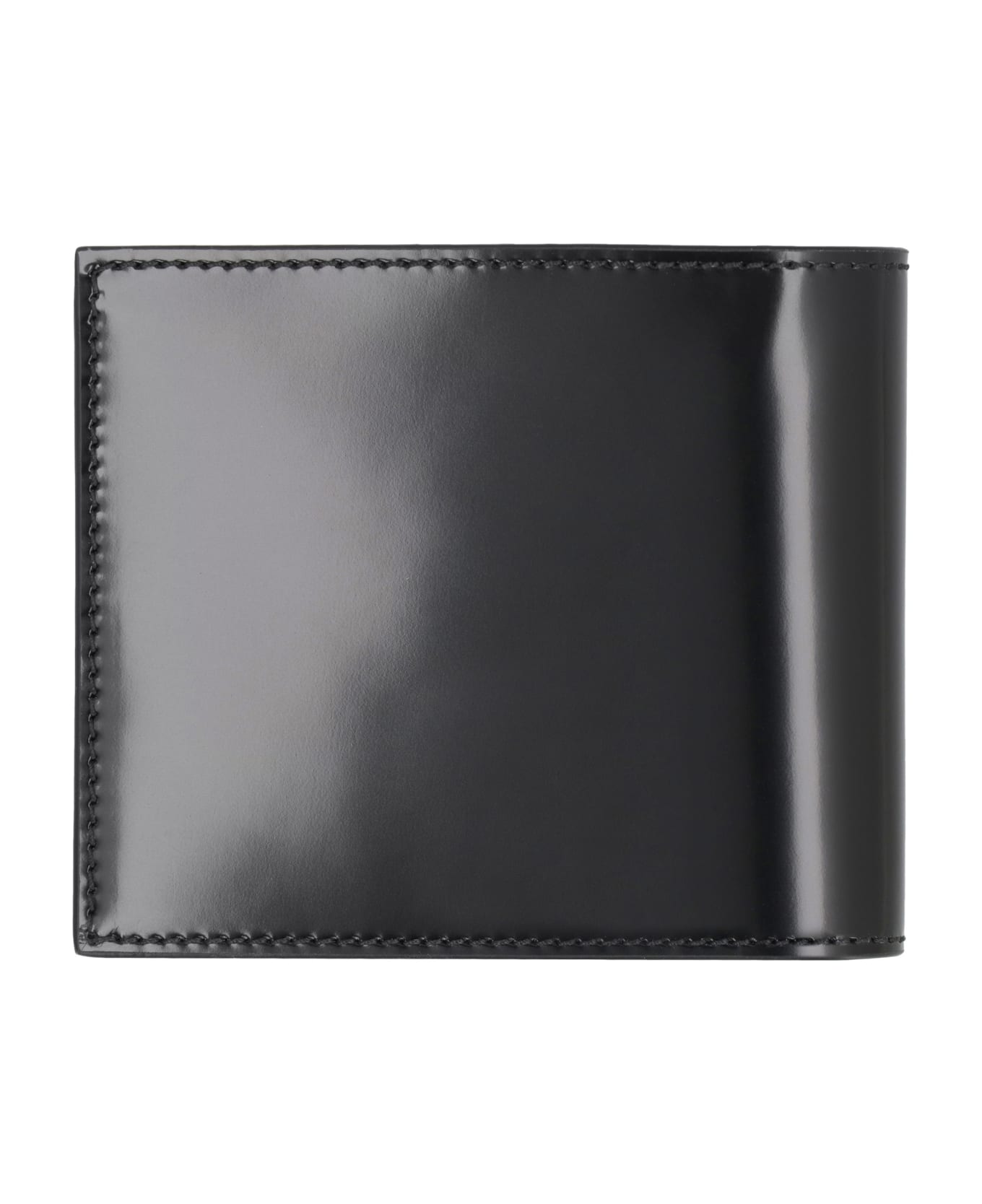 Ferragamo Leather Flap-over Wallet - black