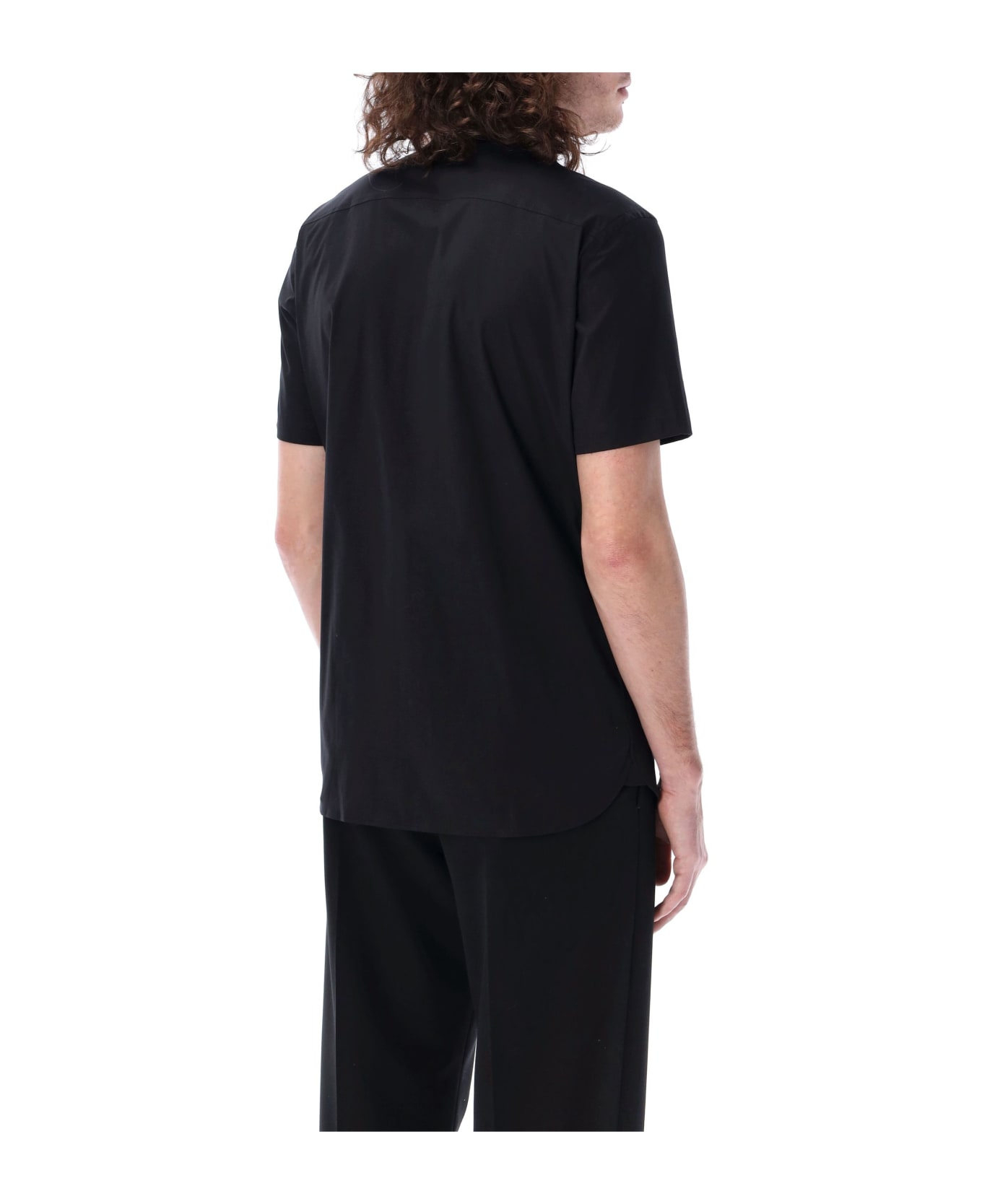 Burberry London Stretch Cotton Shirt - BLACK シャツ