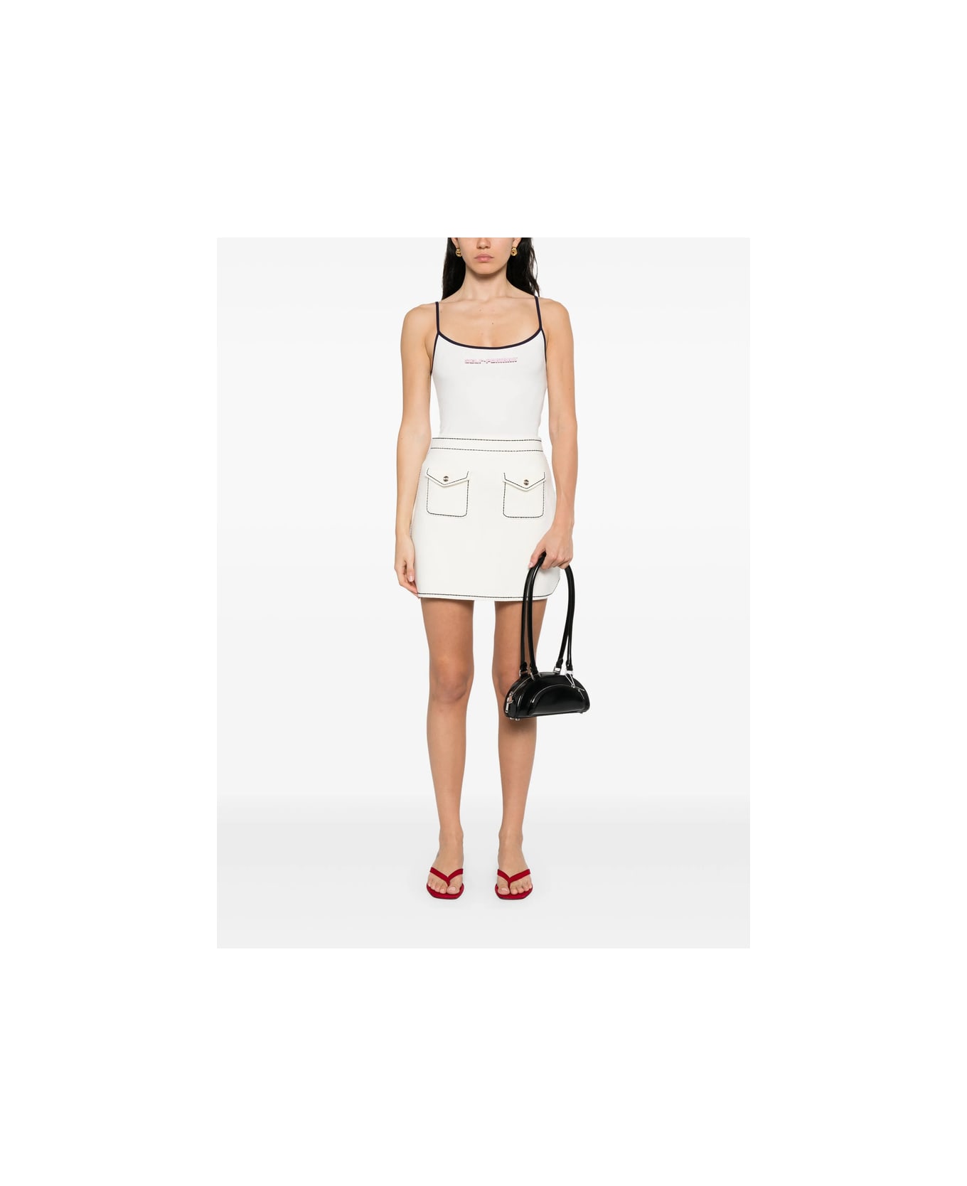 self-portrait Top - WHITE