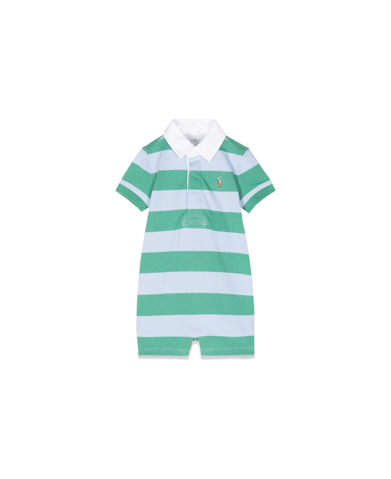 Polo Ralph Lauren Rugby Shrtll-onepiece-shortall - GREEN ボディスーツ＆セットアップ