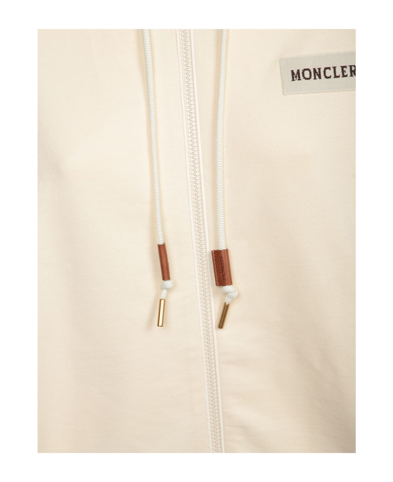 Moncler Cream Cottons Sweatshirt - 050
