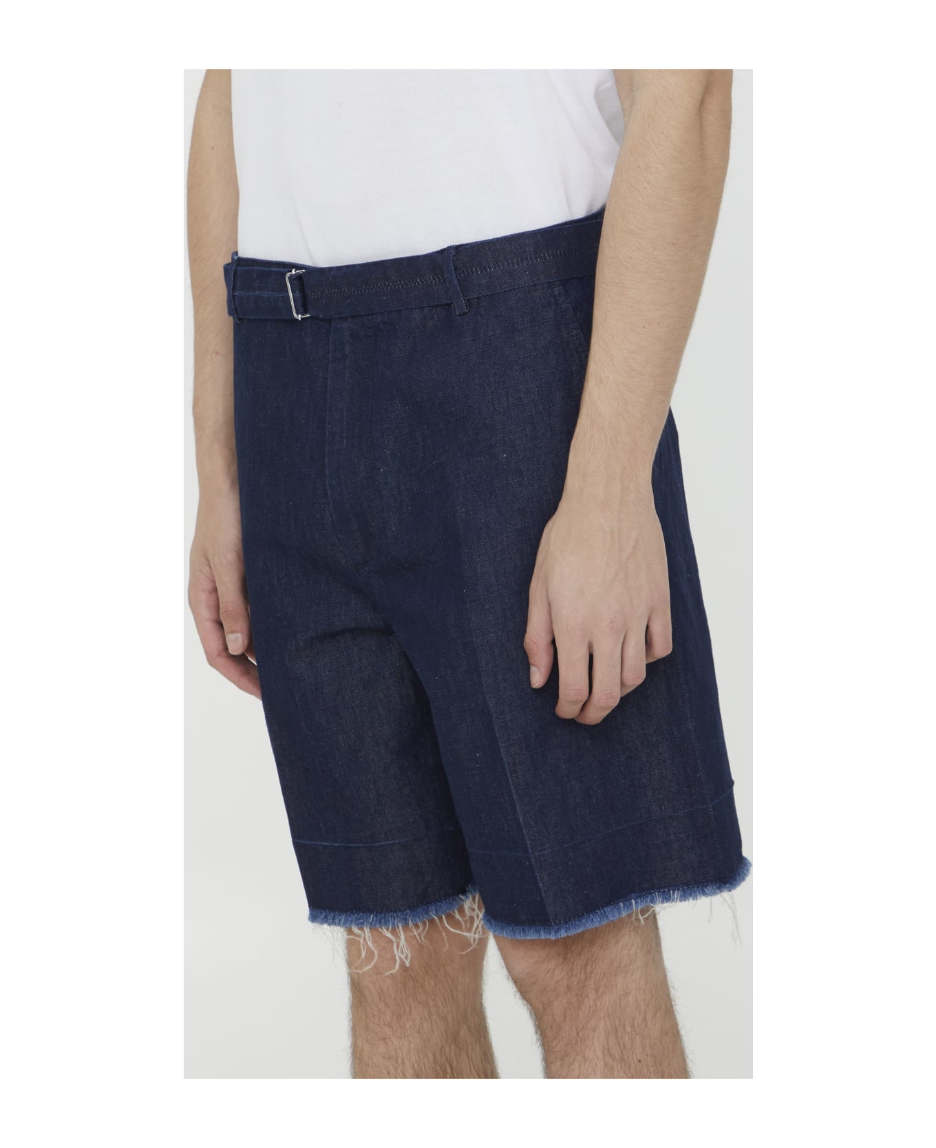 Lanvin Blue Denim Bermuda Shorts - BLUE