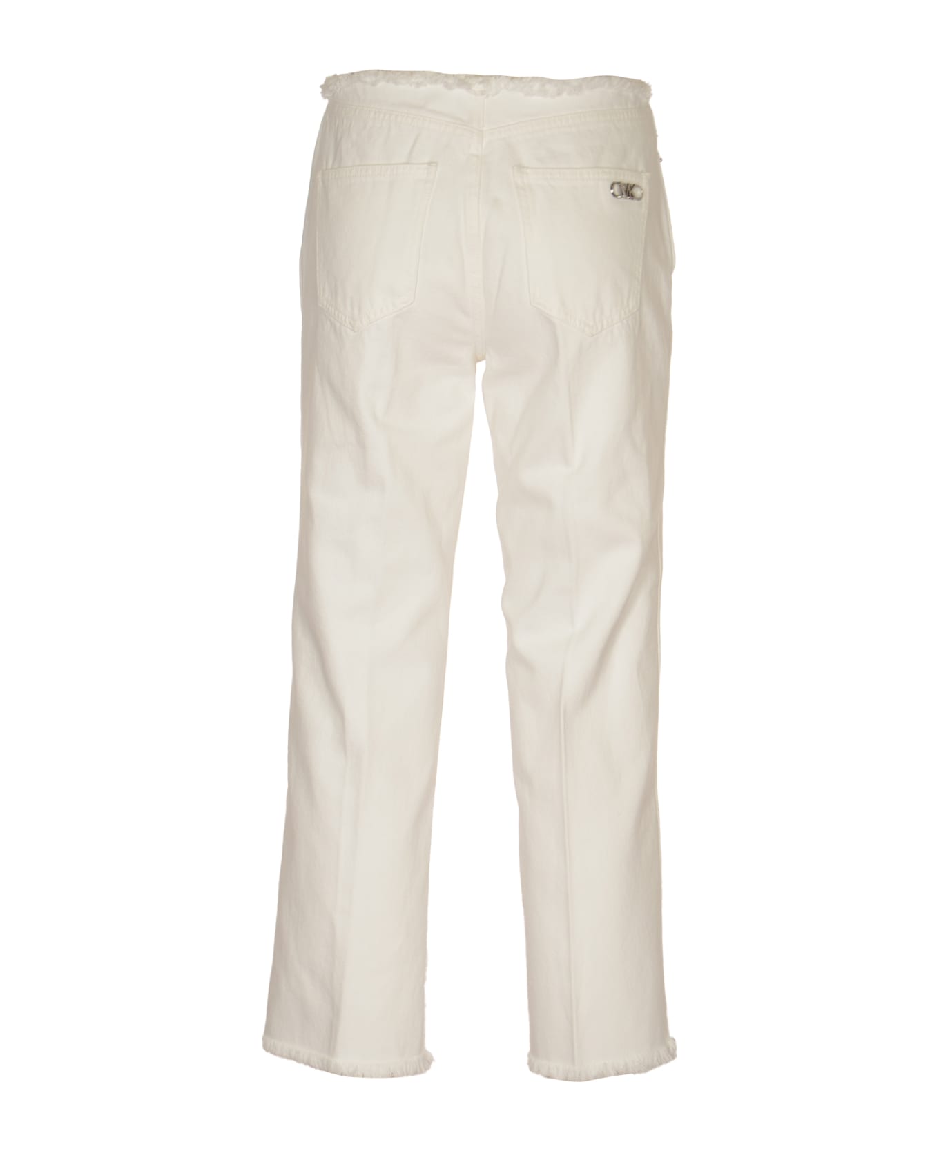 Michael Kors Logo Detail Regular Jeans - Optic White