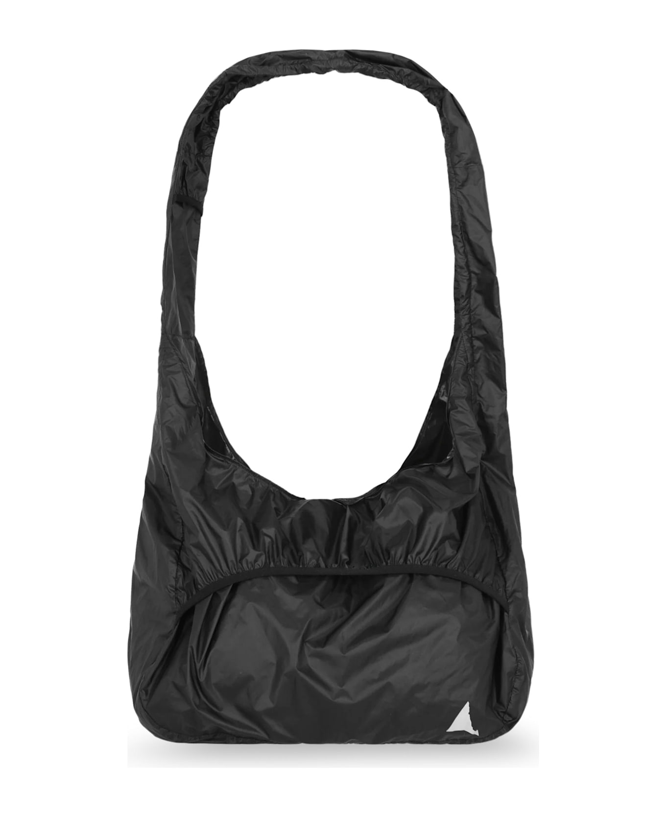 ROA Packable Nylon Knot Shoulder Bag - Black