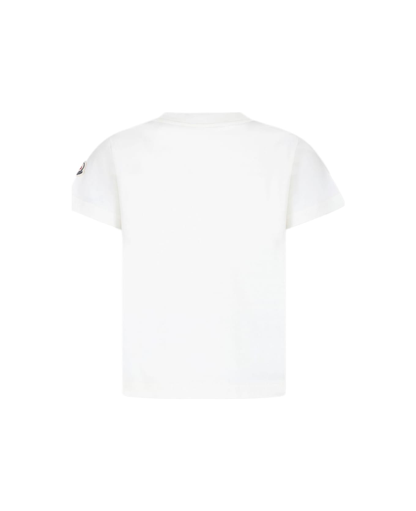 Moncler Enfant Printed T-shirt - White