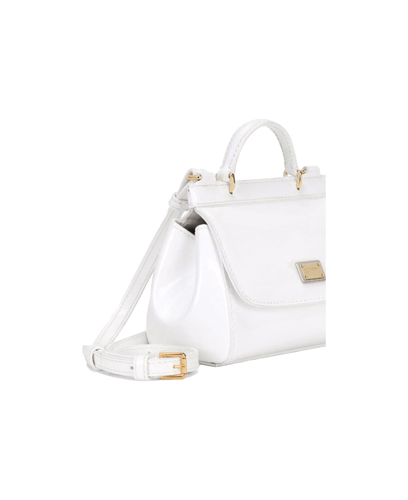 Dolce & Gabbana Shoulder Bag "patent Leather" - WHITE