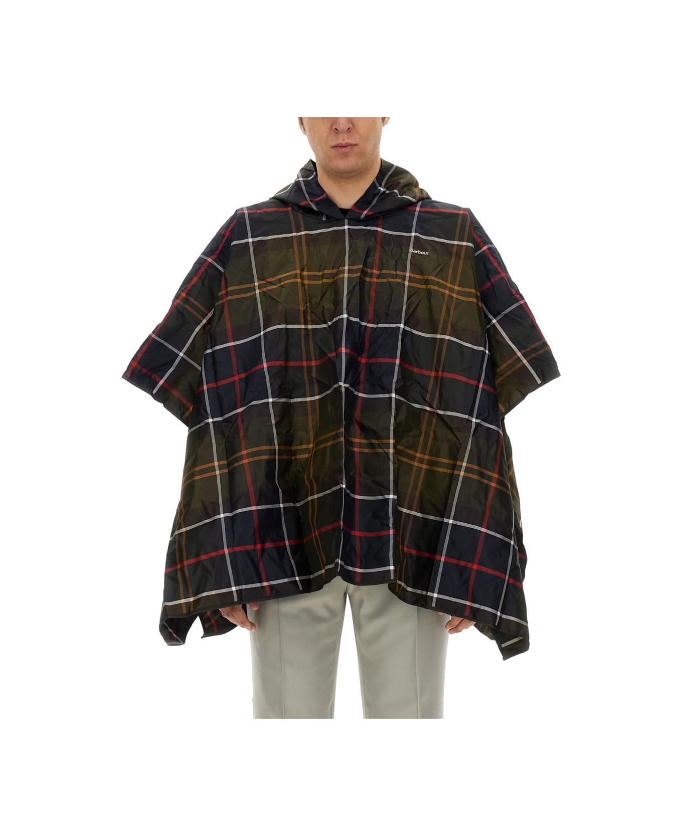 Barbour Poncho With Tartan Pattern - MULTICOLOUR
