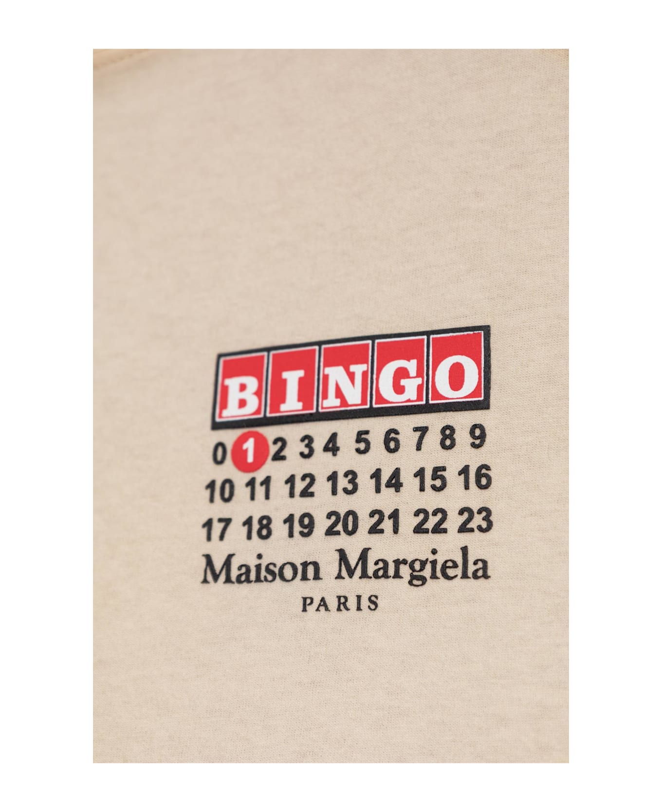 Maison Margiela T-shirt With Logo - BEIGE