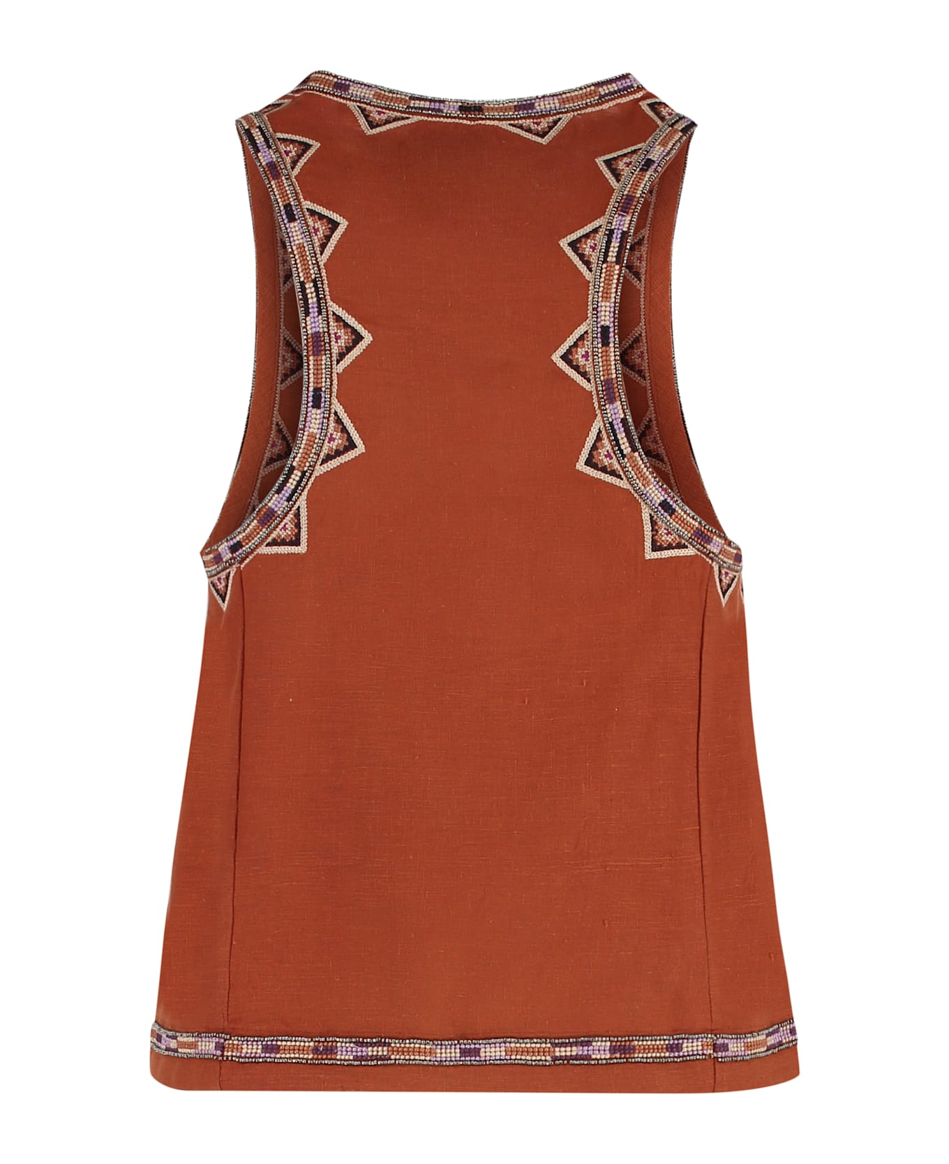 Isabel Marant Zahra Silk Top - Orange