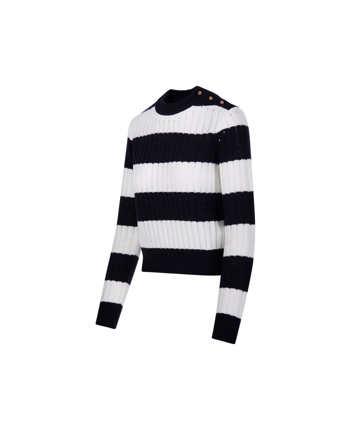 Max Mara Striped Crewneck Jumper - Panna/cacha