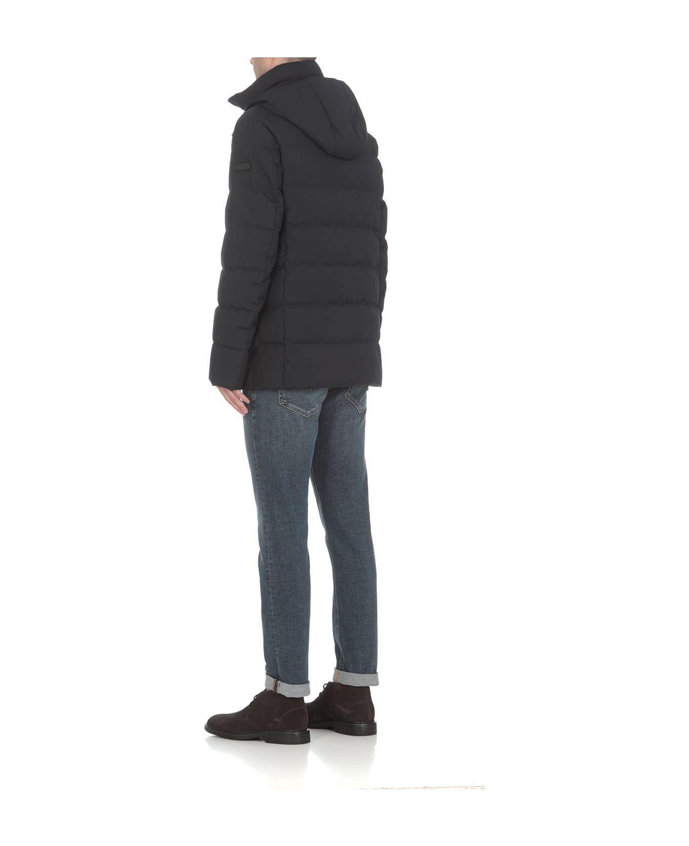 Fay Faux Double-breasted Down Jacket - Blue