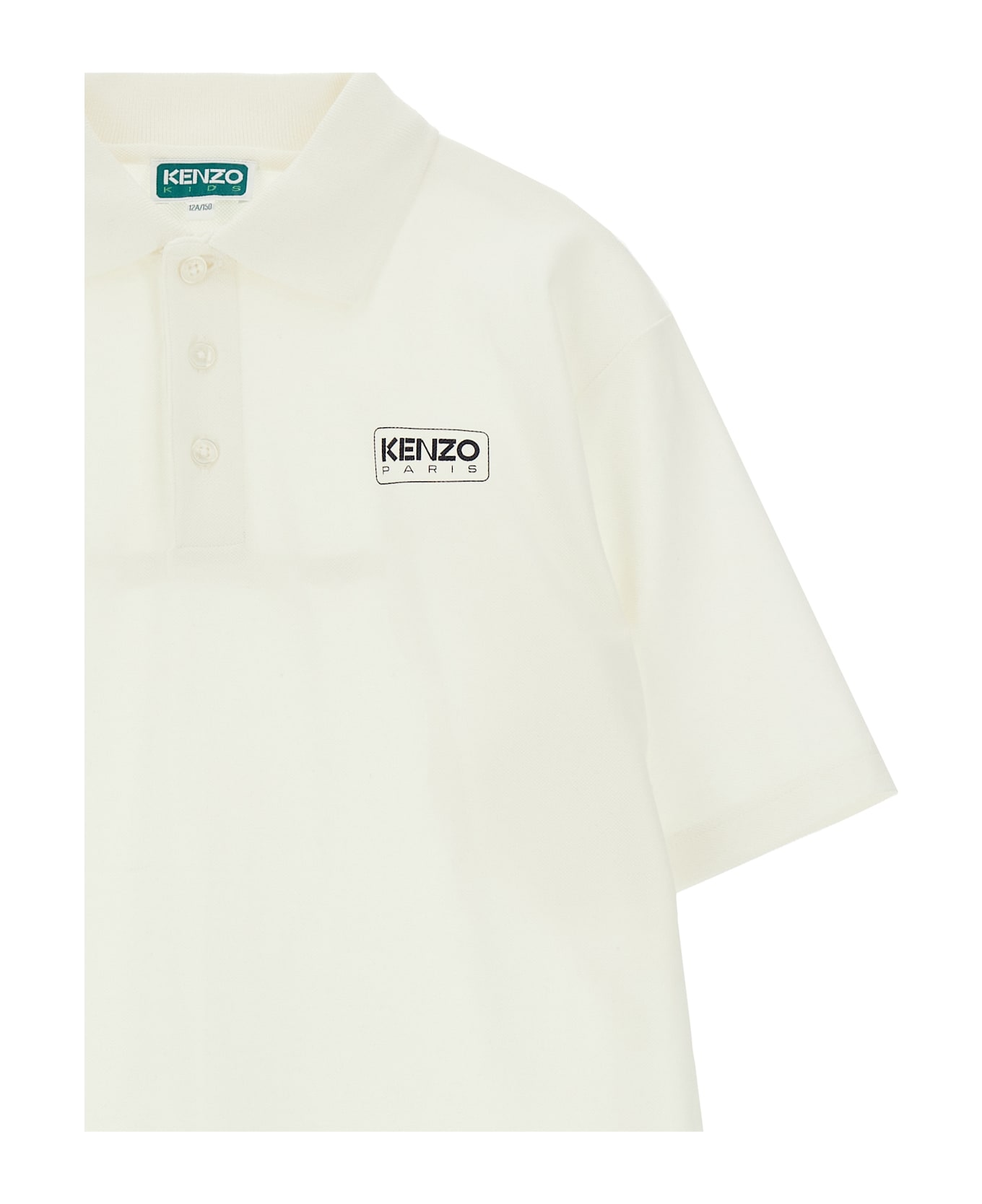 Kenzo Kids Logo Polo Shirt - White