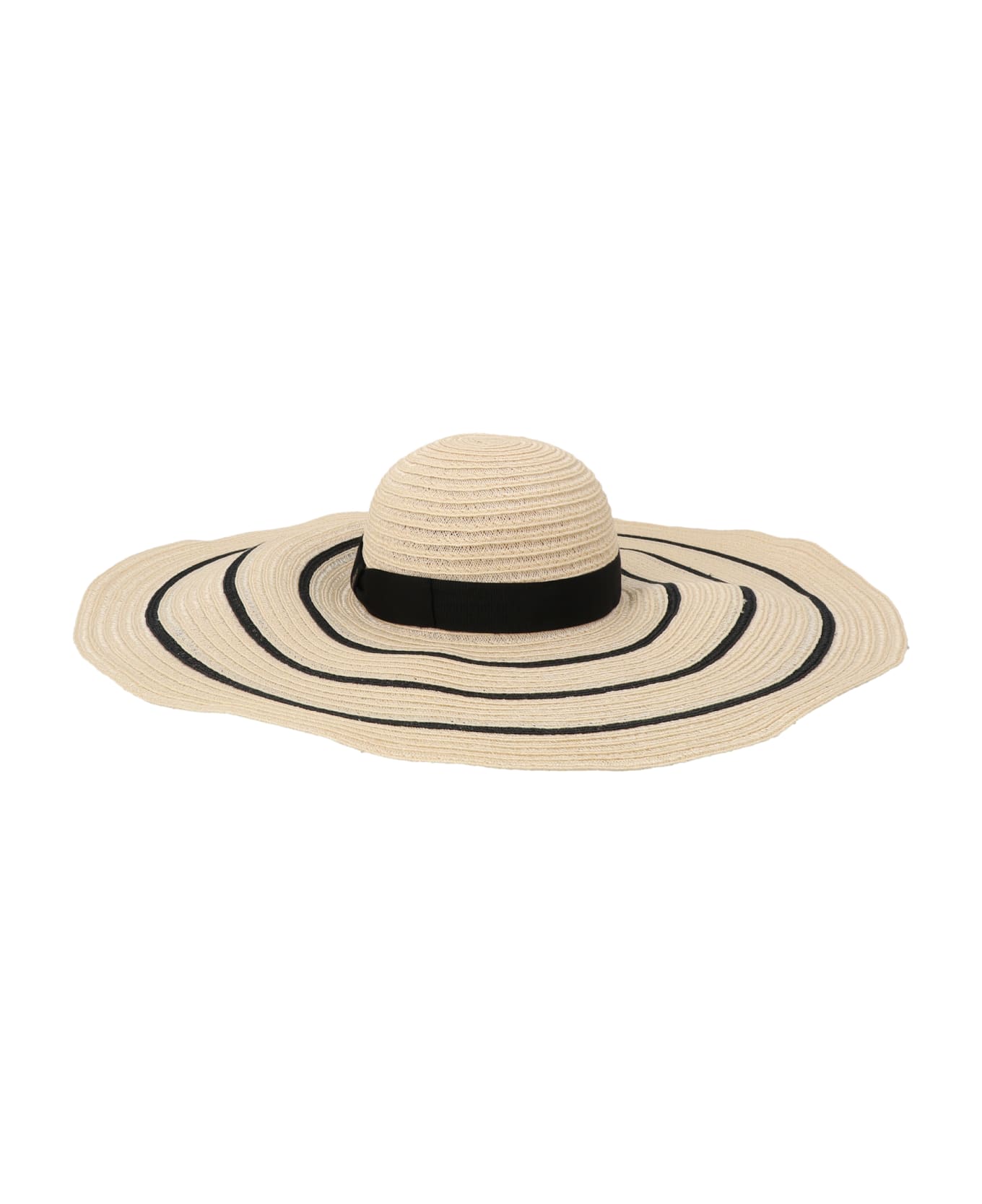 Borsalino 'treccia Panama' Hat - White/Black