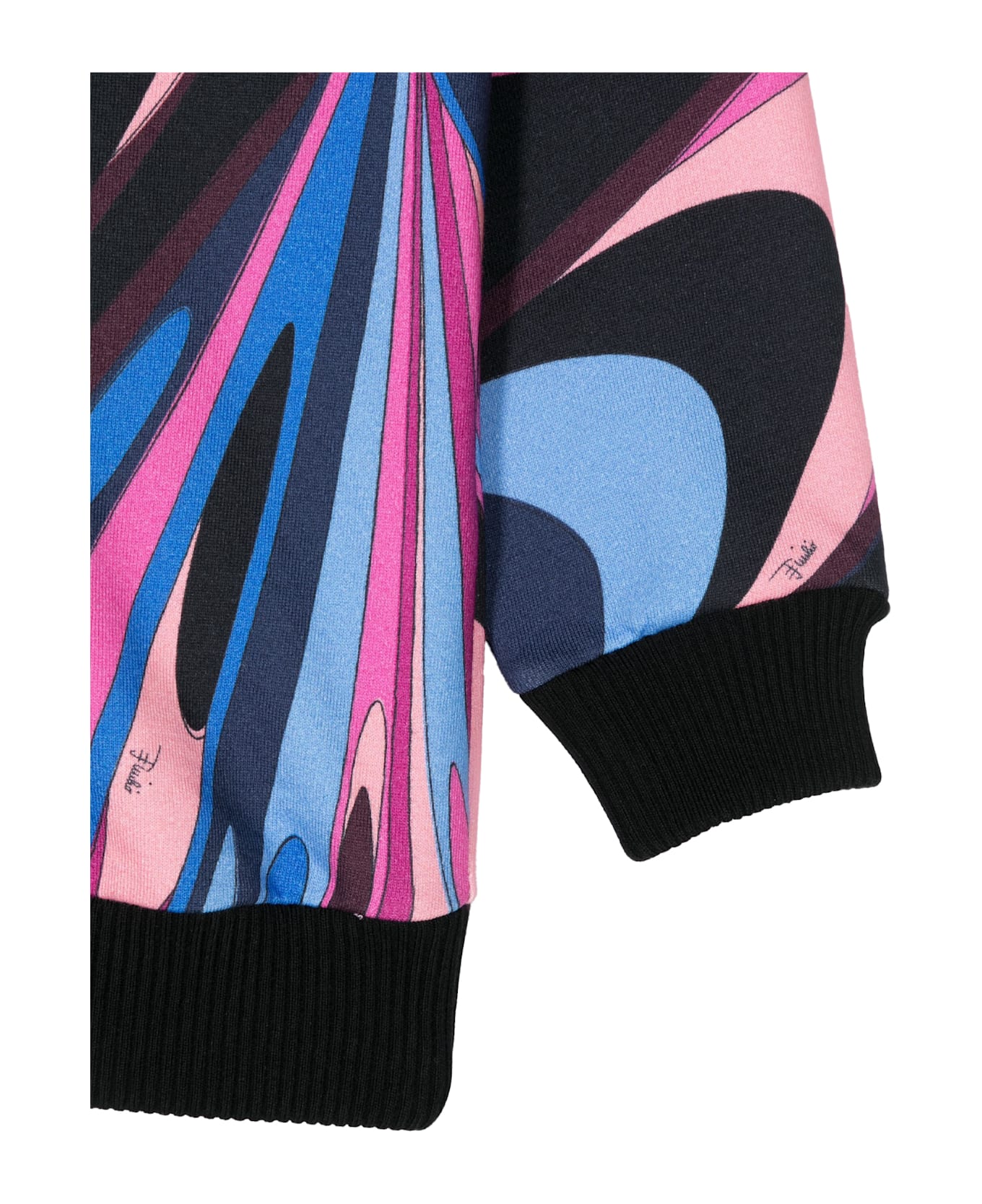 Pucci Hoodie With Wave Print - MultiColour