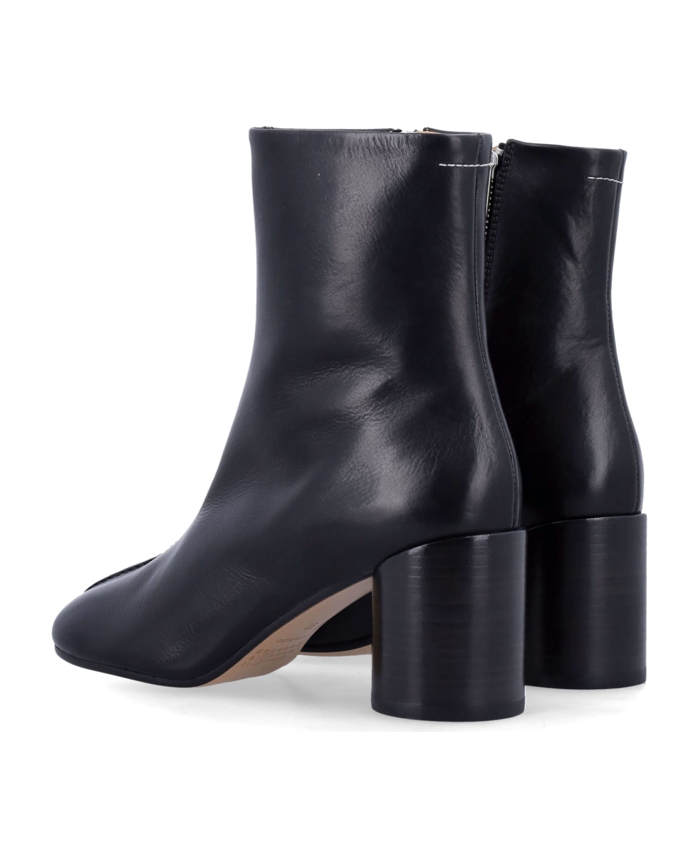 MM6 Maison Margiela Tabi Ankle Boots - BLACK