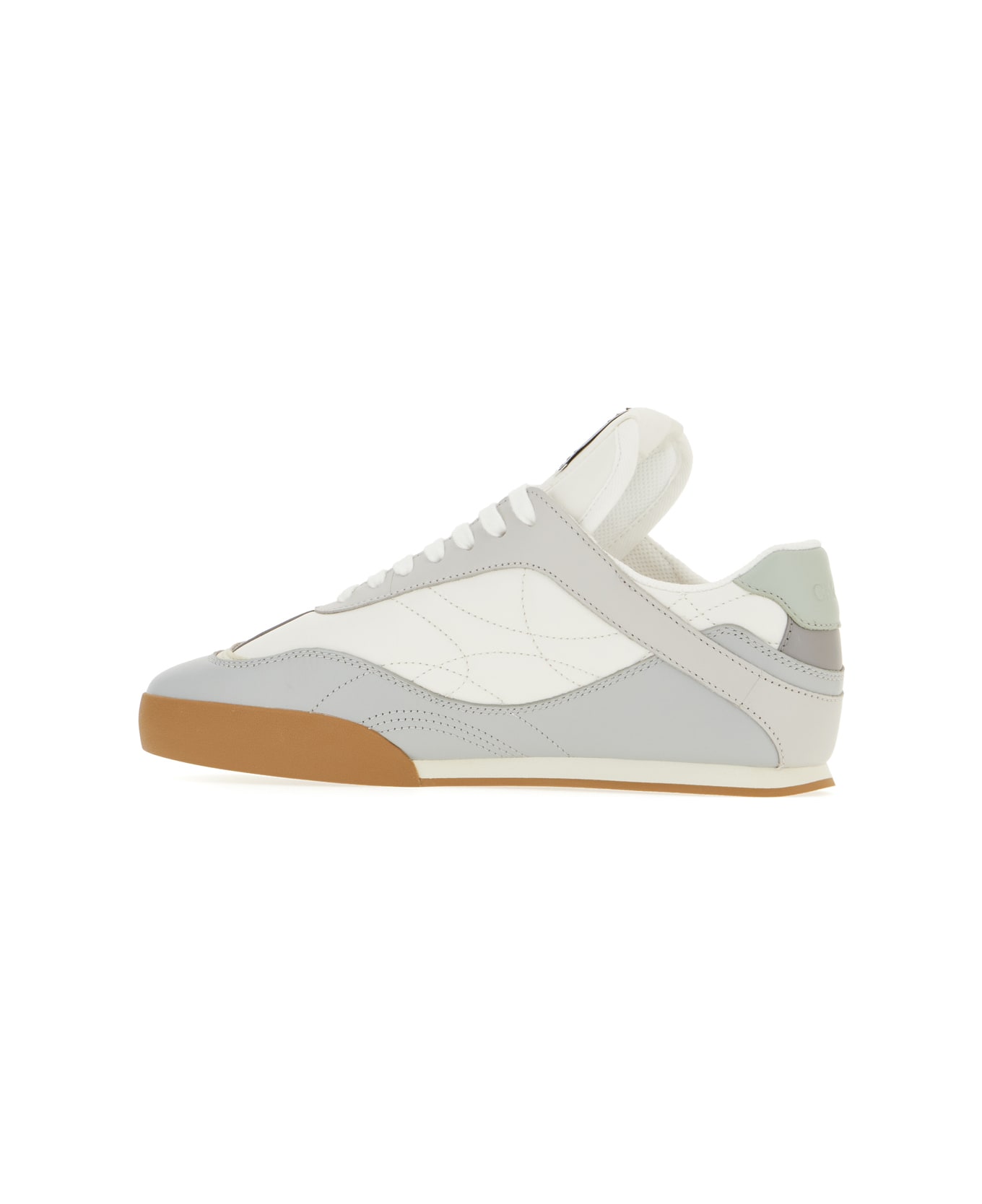 Chloé Multicolor Leather Kick Sneakers - PASTEL BLUE