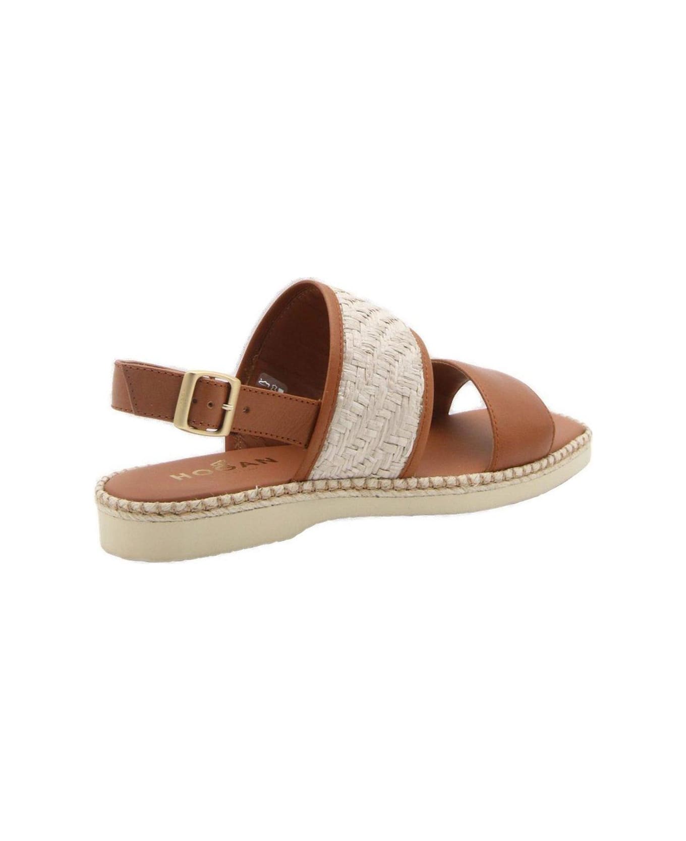 Hogan H660 Double-strap Woven Sandals - Leather サンダル