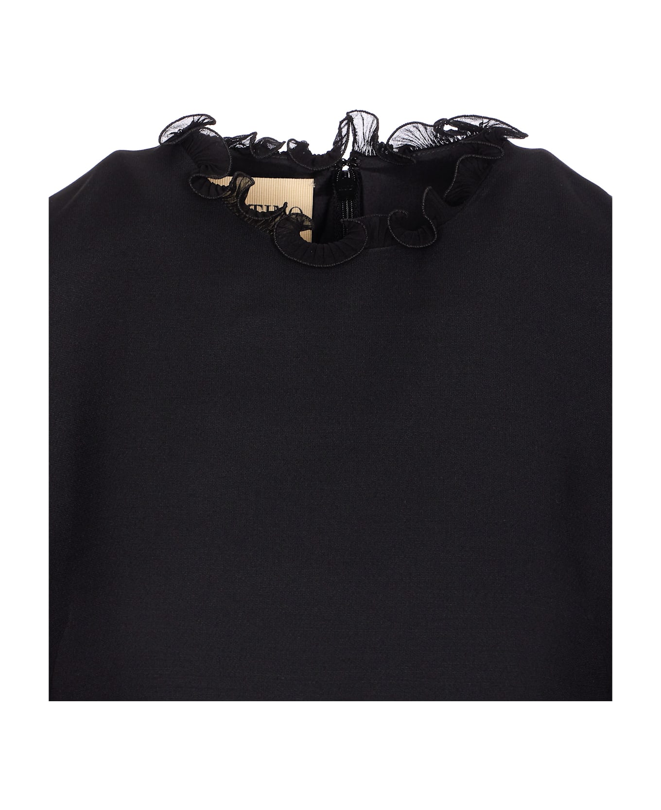 Valentino Garavani Solid Crepe Couture Dress - Black