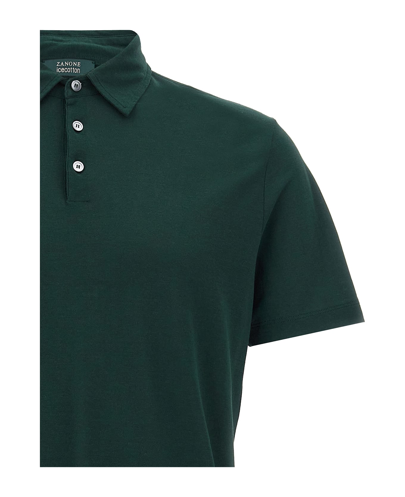 Zanone 
ice Cotton
 Polo Shirt - Green