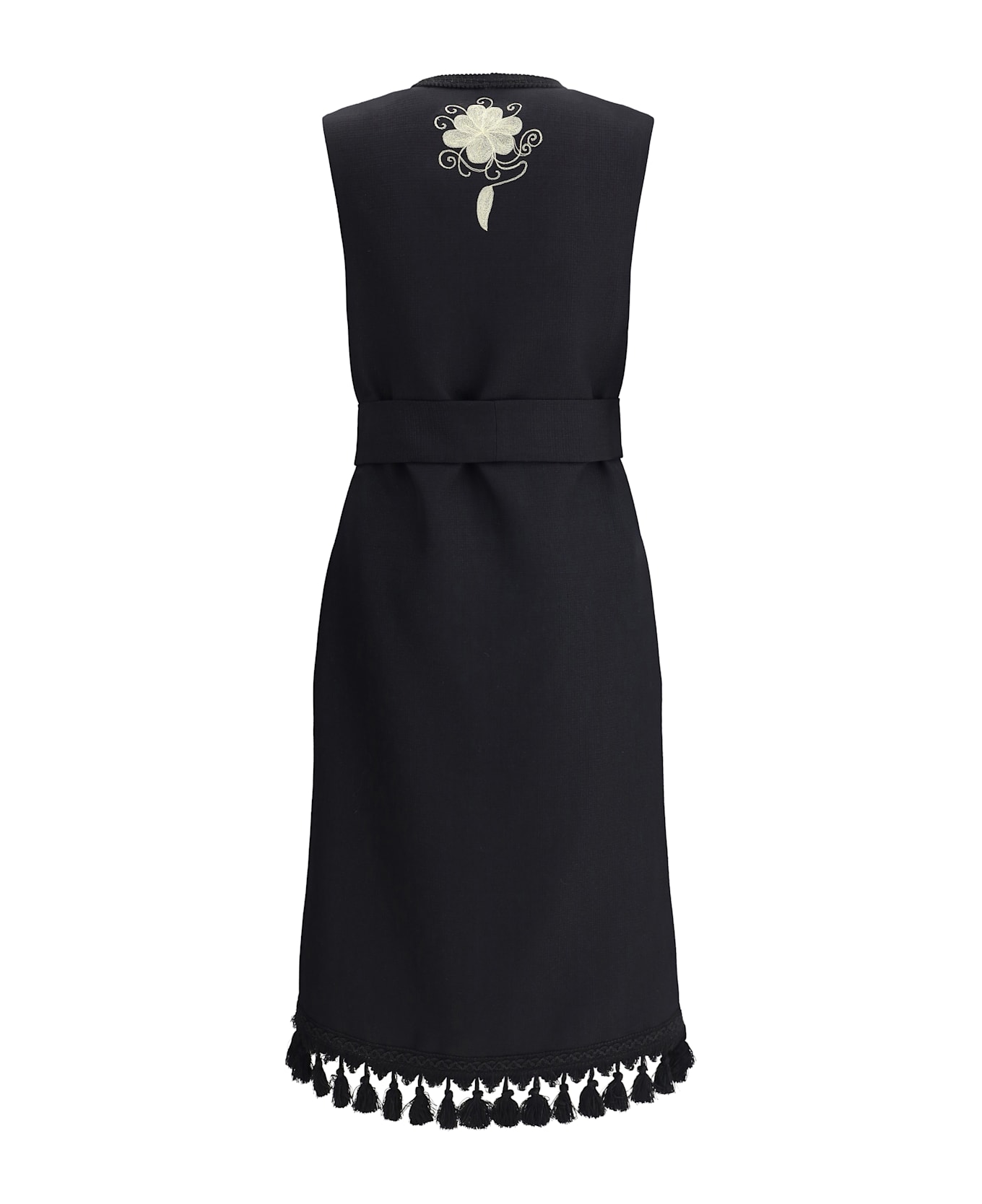 Valentino Embroidered Long Vest