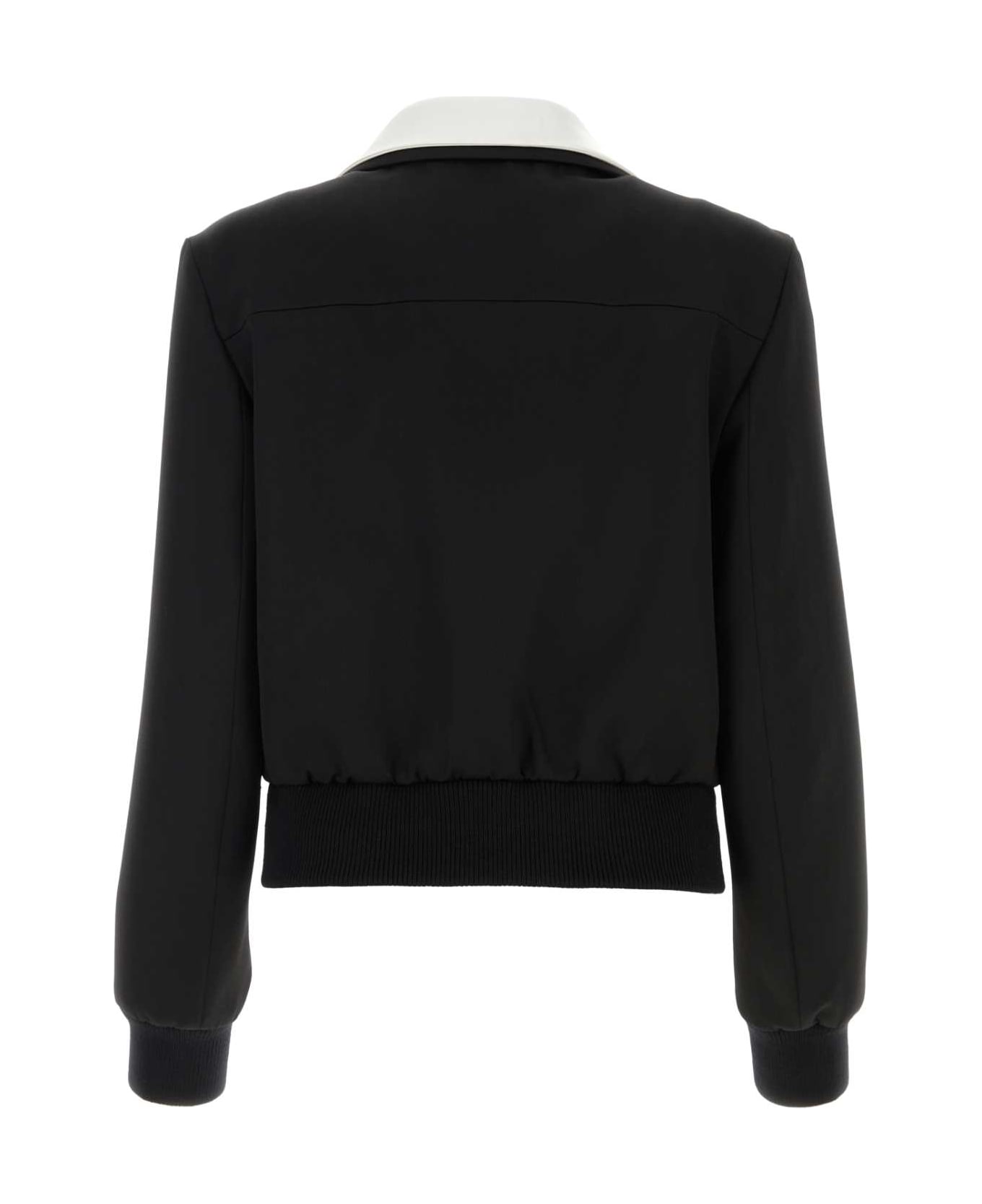 Prada grained Black Wool Jacket - NERO