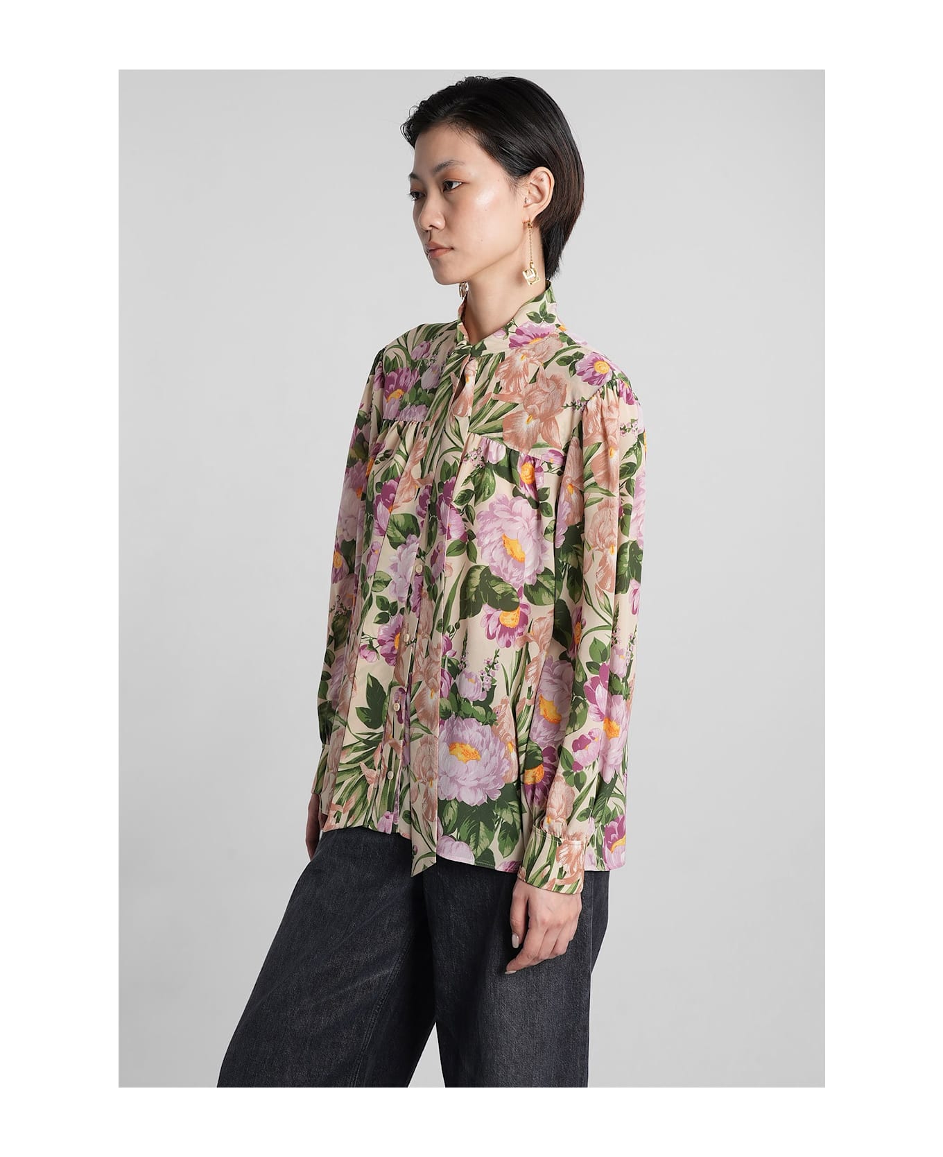 Chloé Shirt In Multicolor Silk - multicolor