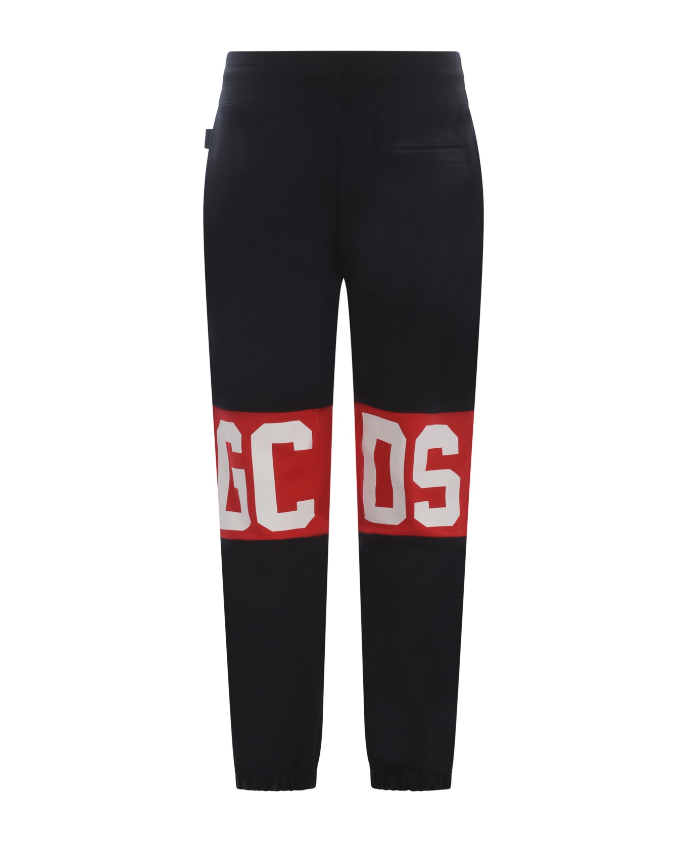 GCDS Trousers Gcds "bande Logo" In Cotton - Nero スウェットパンツ